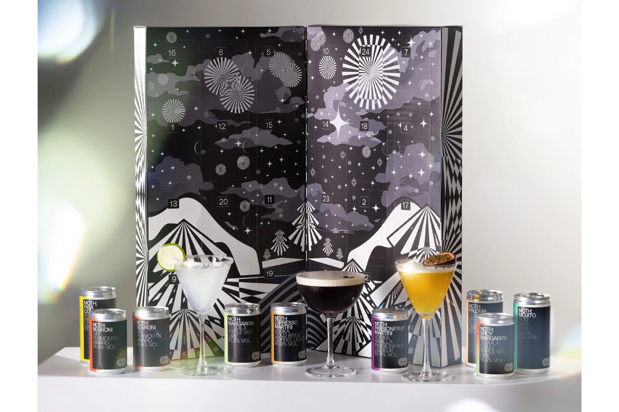 Moth cocktail advent calendar