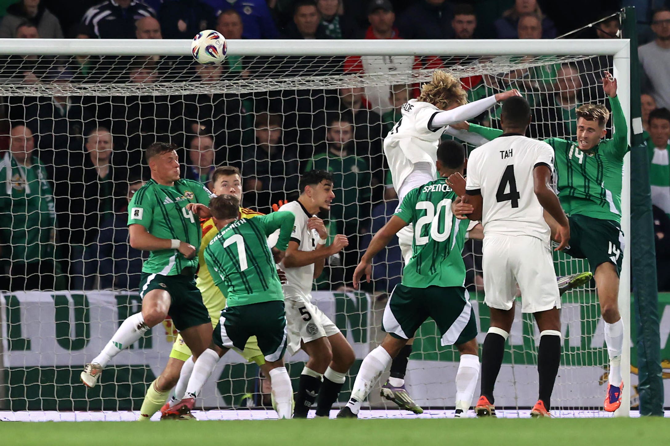 Nick Woltemade scored the only goal of the game (Liam McBurney/PA)
