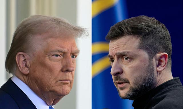 <p>Ukrainian president Volodymyr Zelensky is set to meet his US counterpart Donald Trump in Florida to discuss a peace deal</p>