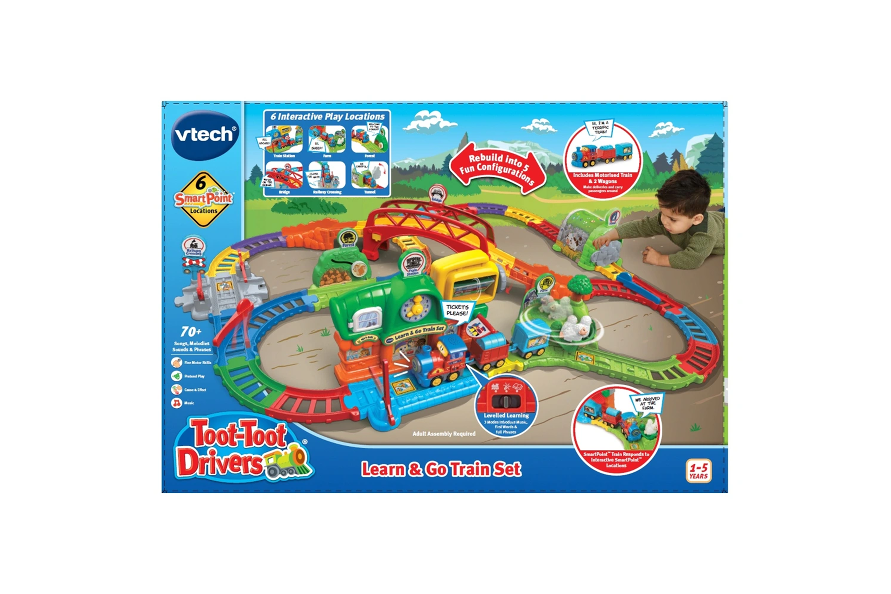 best gifts for two-year-olds indybest review VTech toot-toot drivers learn & go train playset