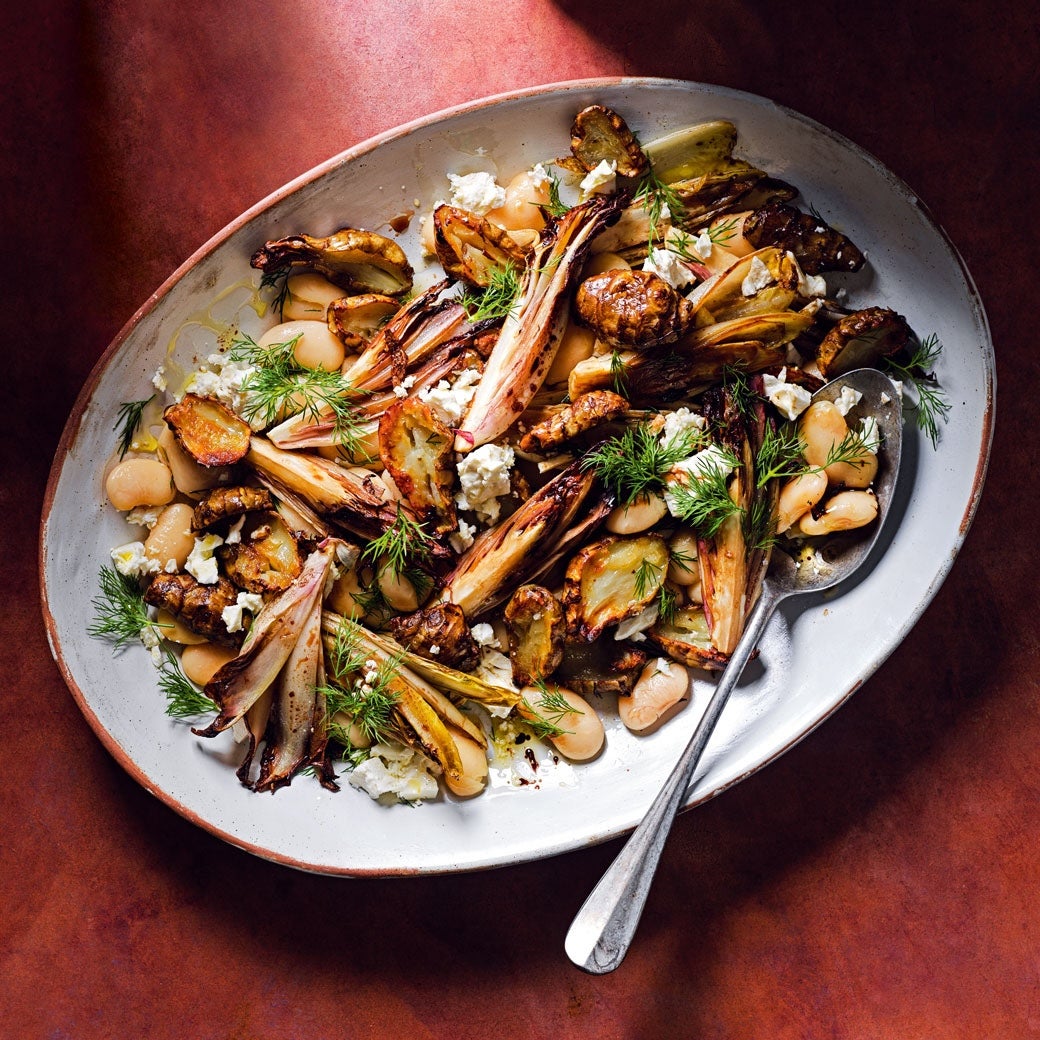 A hearty reminder that autumn salads can be every bit as comforting as roasts