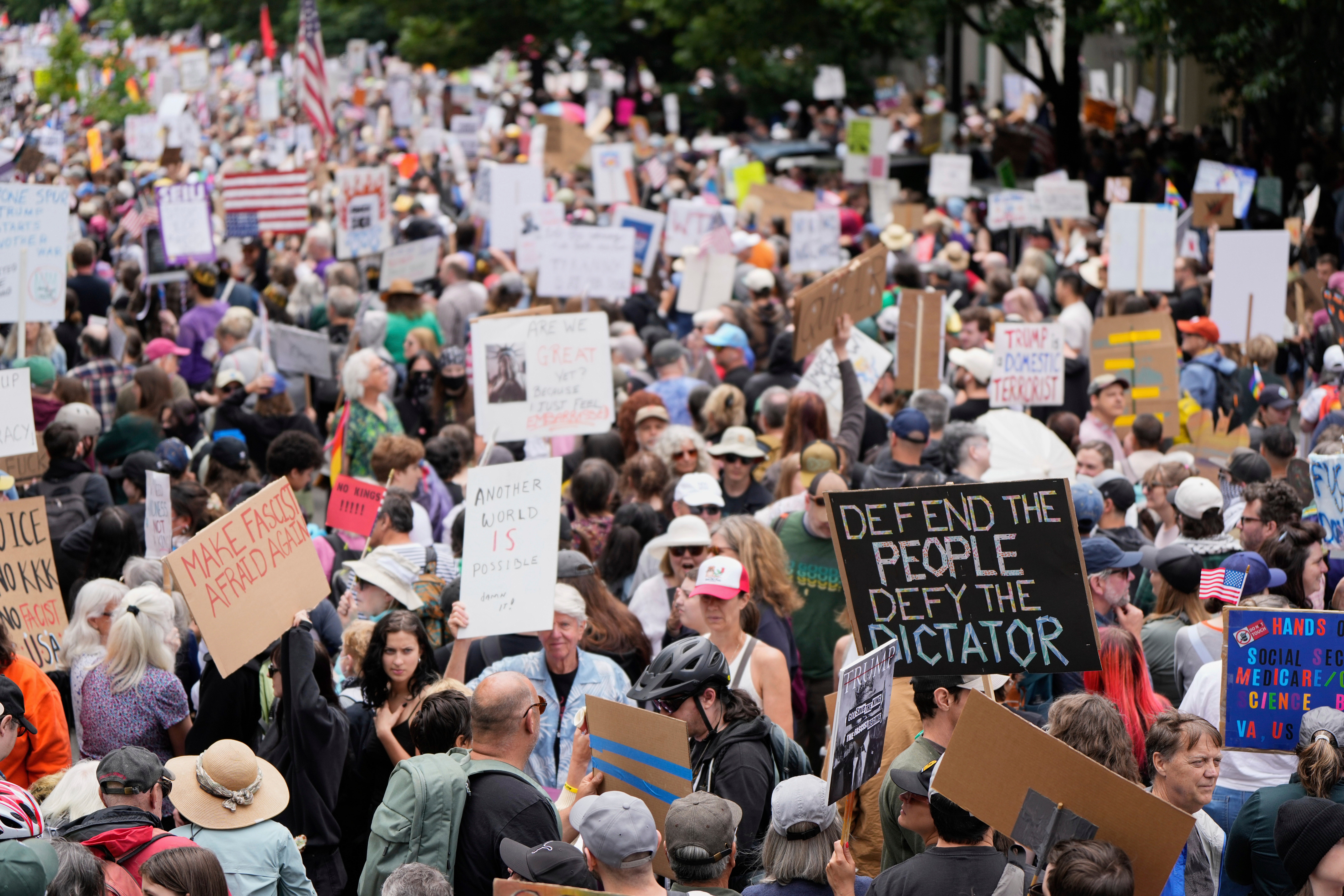 Millions of Americans took to the streets in more than 2,000 cities and town June 14 for nationwide No Kings demonstrations. The protests return October 18