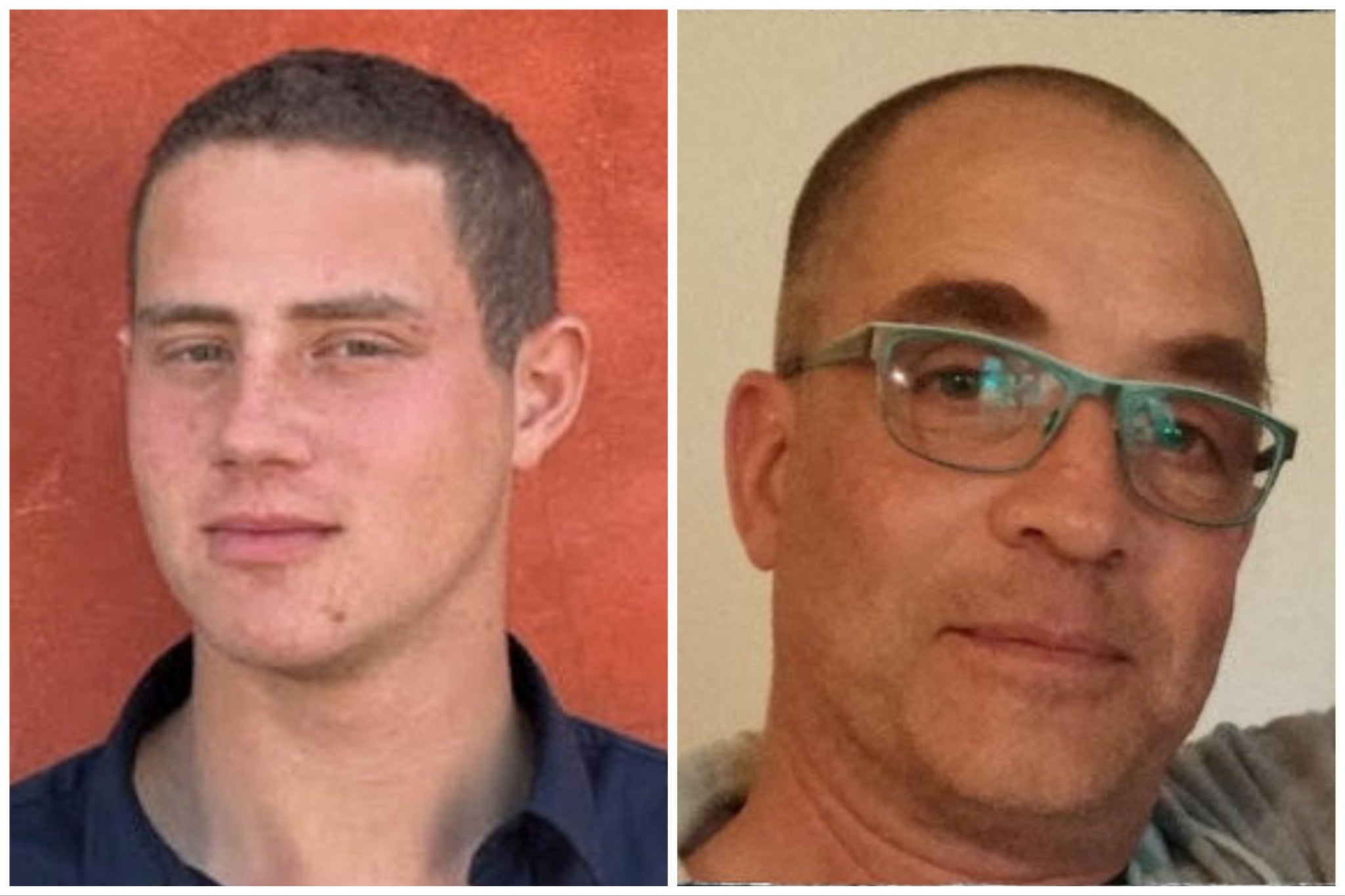 Omer Neutra, 21, (left) and Lior Rudaeff, 61, (right)