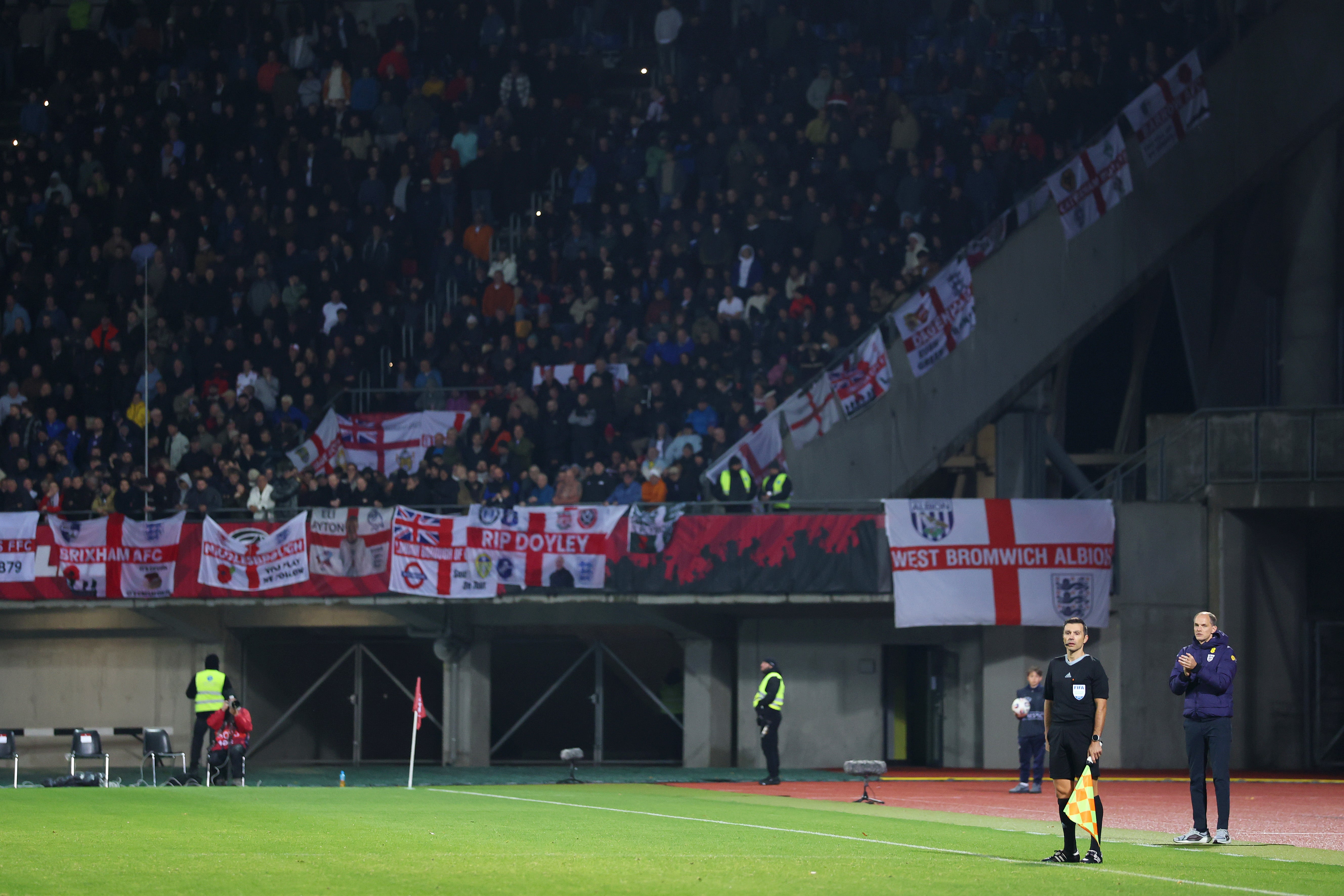 England fans hit back at Thomas Tuchel and Gary Neville in X-rated chants