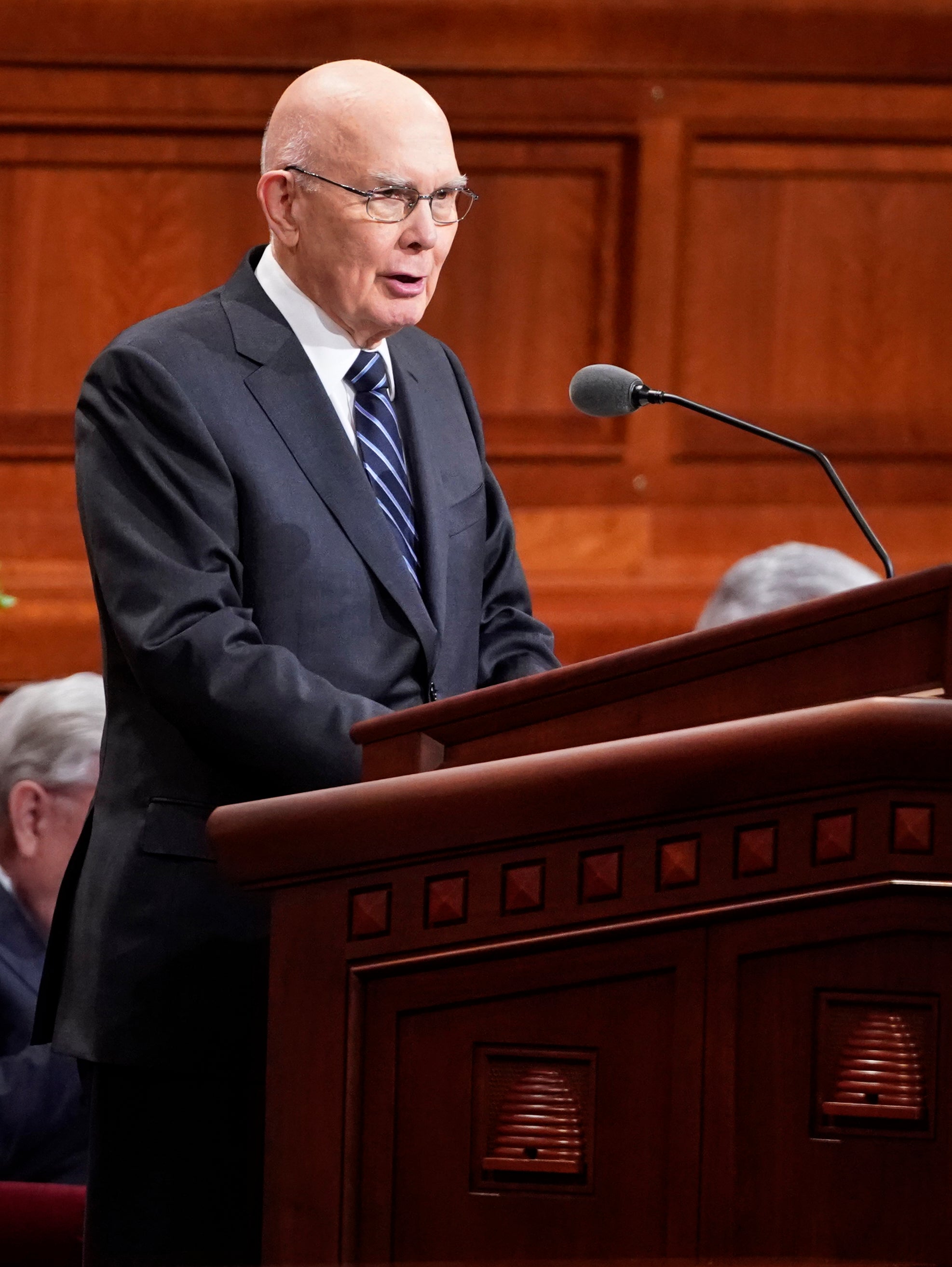 Dallin H. Oaks, pictured on April 6, 2019, has been named the new leader of the Mormon church