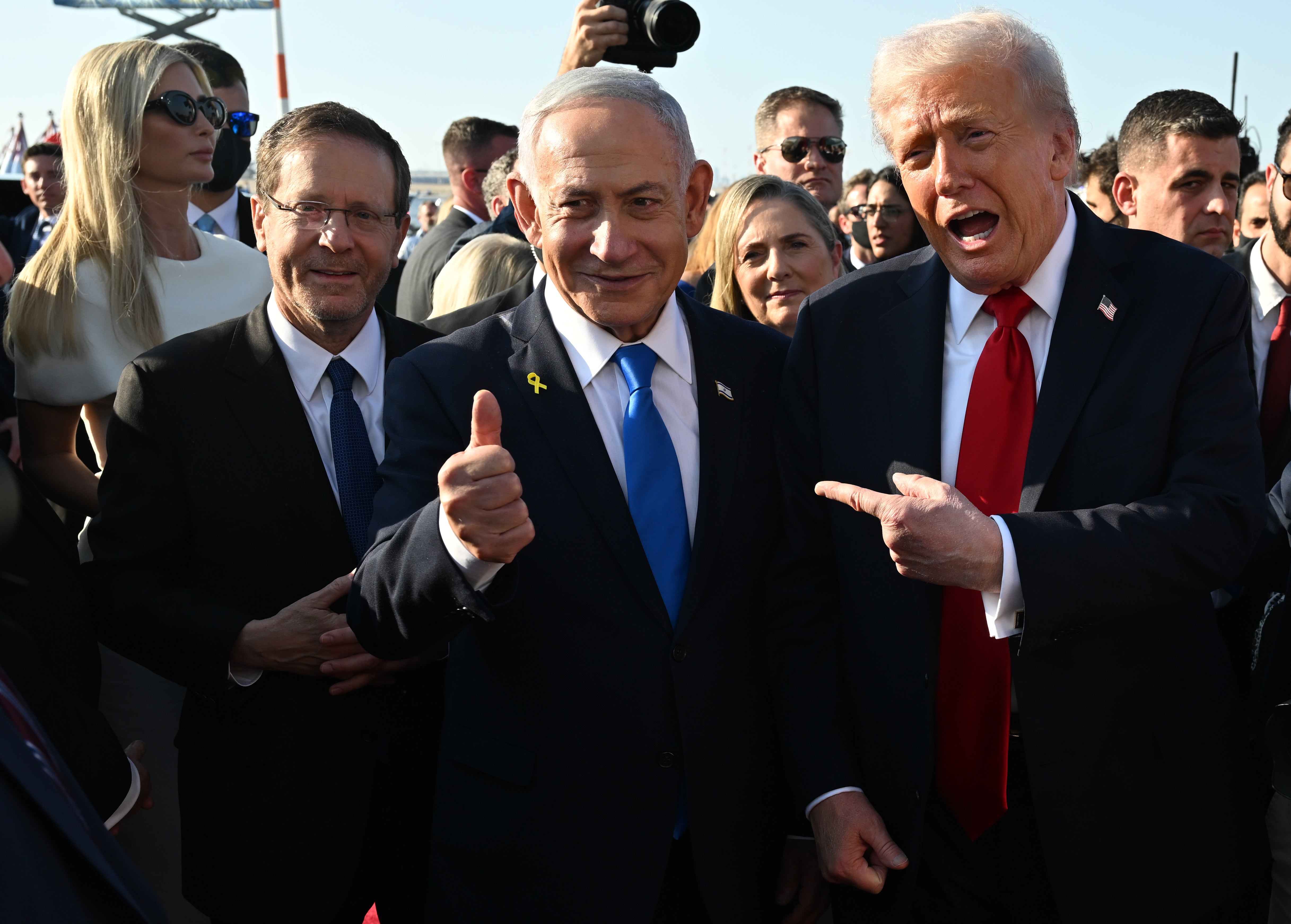 Trump made a trip to Israel on Monday where he received a warm welcome