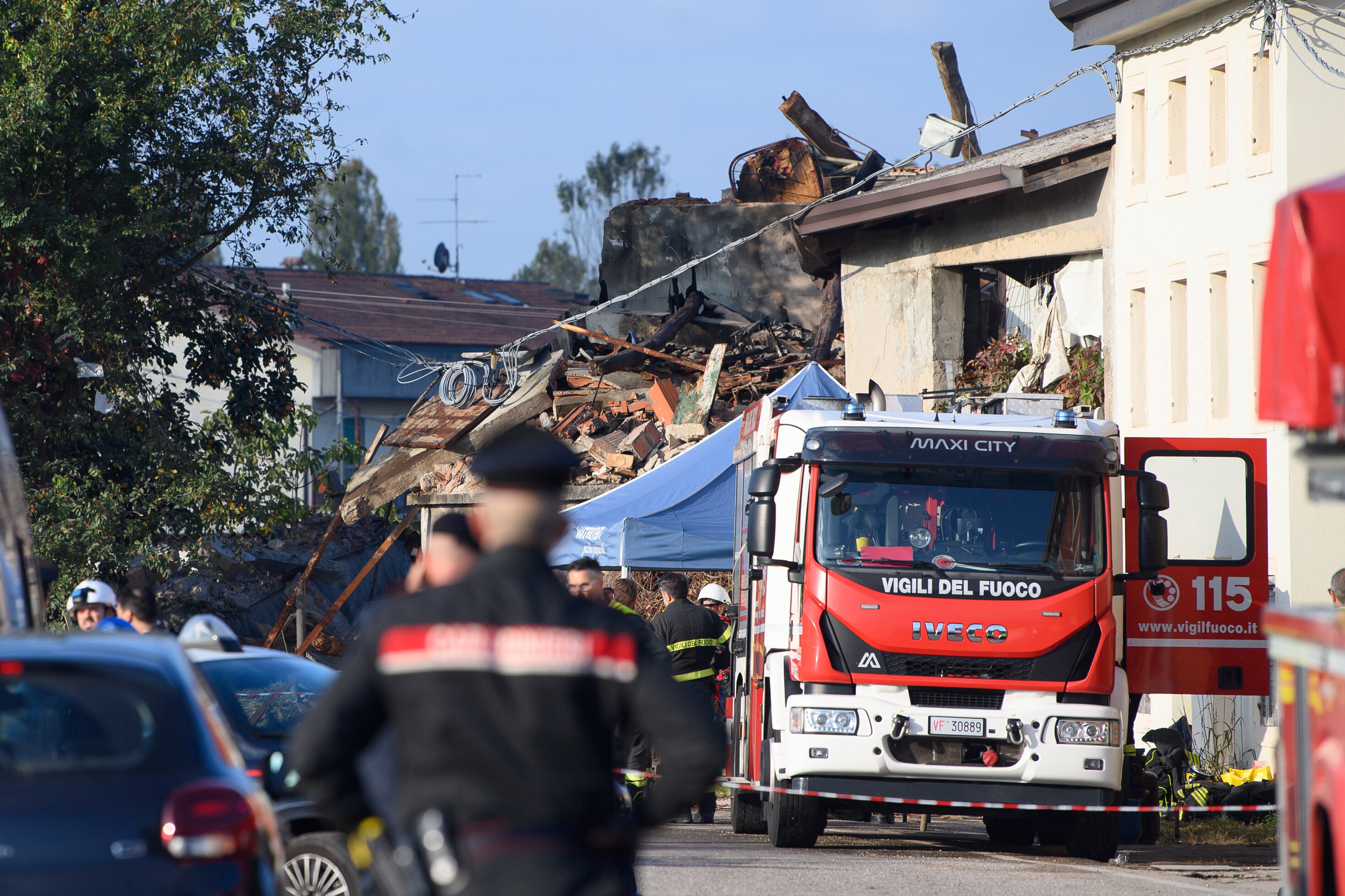 Three police officers died in the explosion