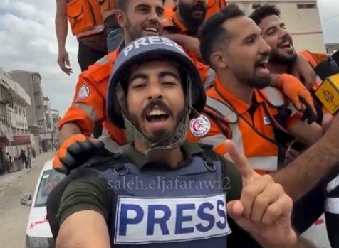 The late Palestinian influencer Saleh al-Jafarawi