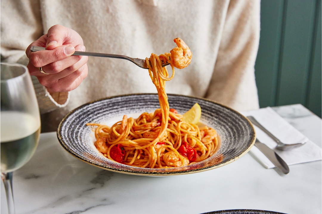 Treat yourself to gamberoni, spicy sausage rigatoni, carbonara and more with this offer