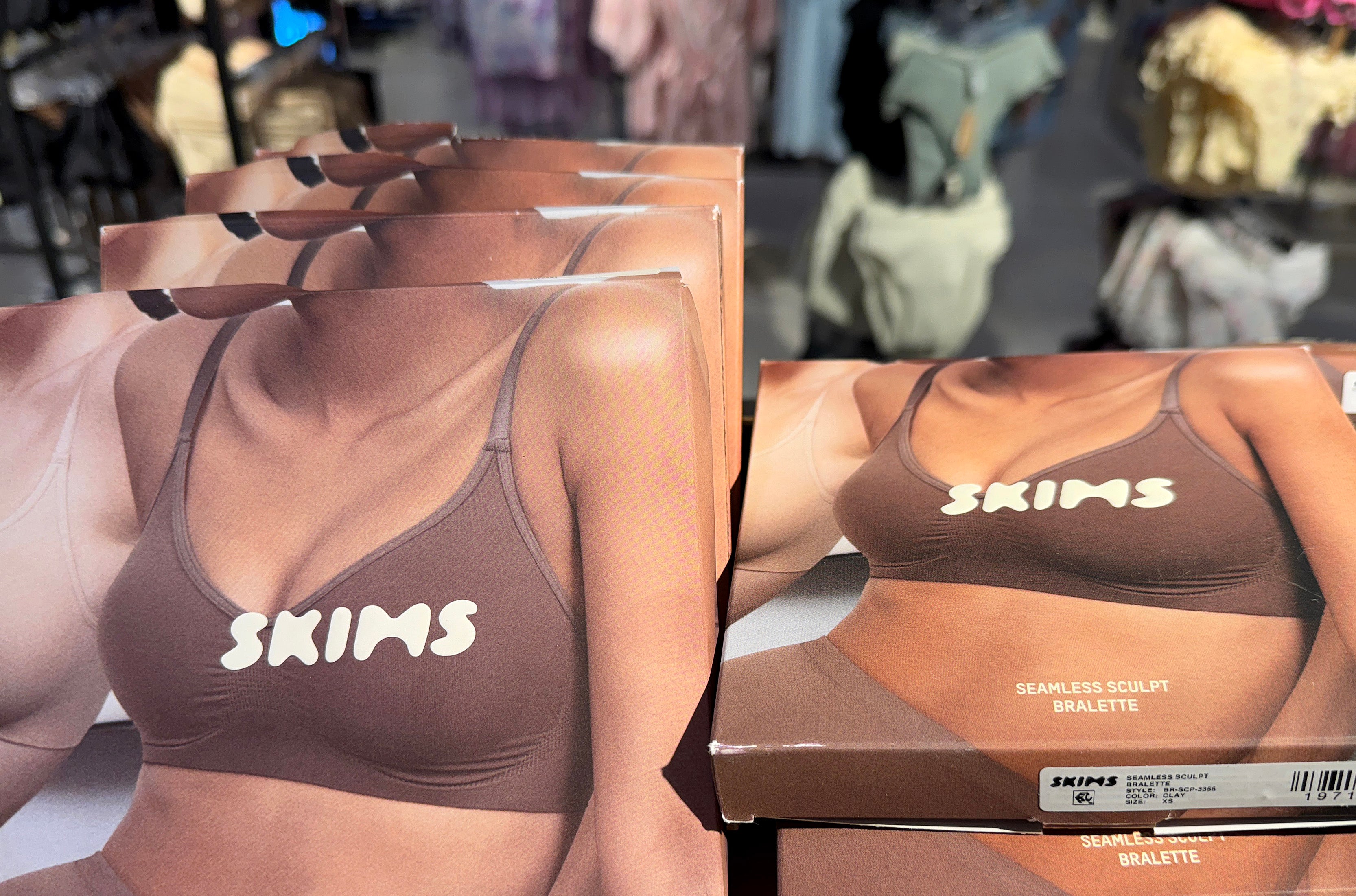 The thongs appear on the Skims website with the tagline: