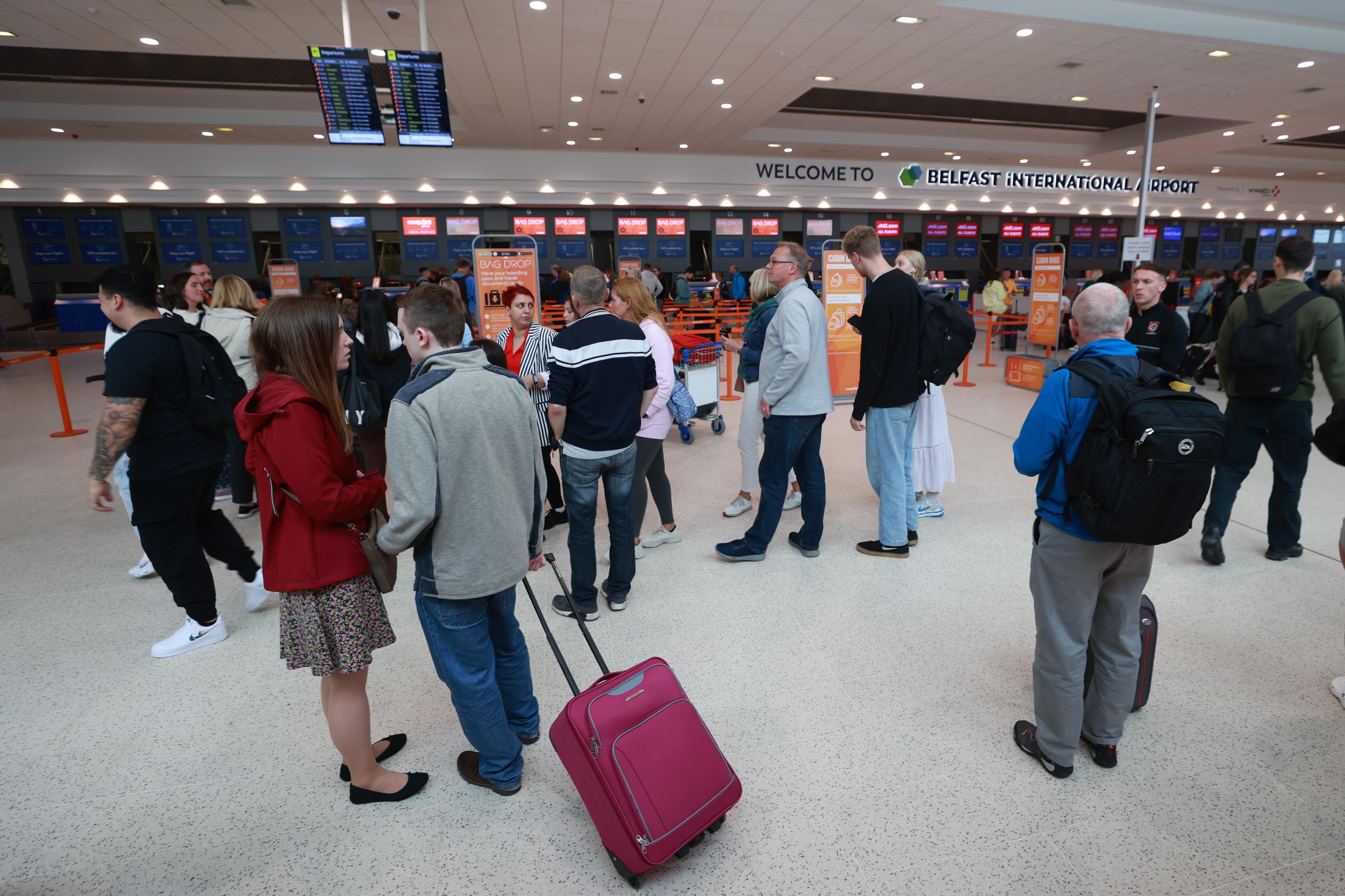 Criminal Justice Inspection Northern Ireland inspected Belfast International Airport Constabulary (Liam McBurney/PA)