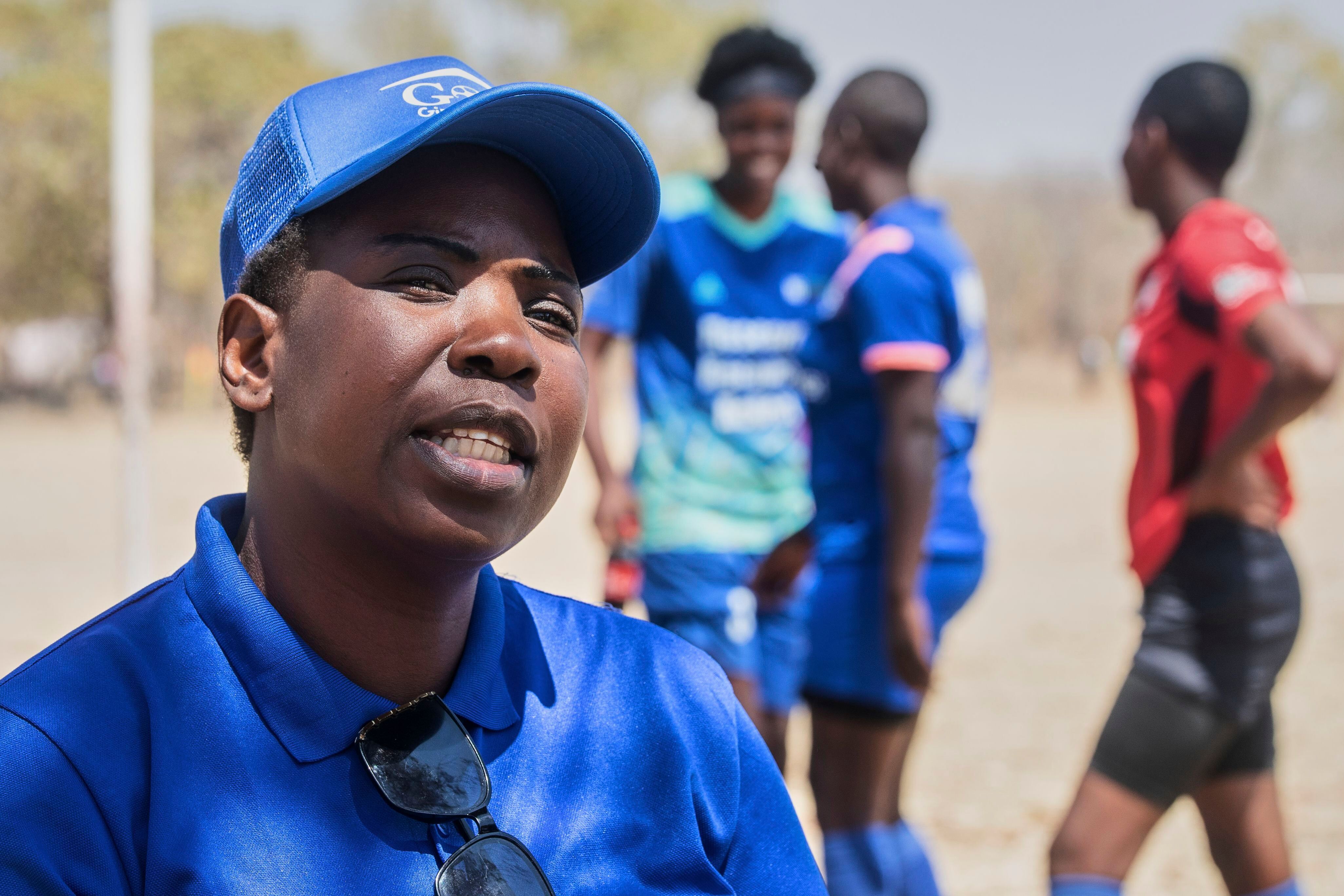 Eneti Tini, a teacher, speaks to the Associated Press, in Shamva, Zimbabwe, Friday, Aug. 29, 2025. (AP Photo/Aaron Ufumeli)