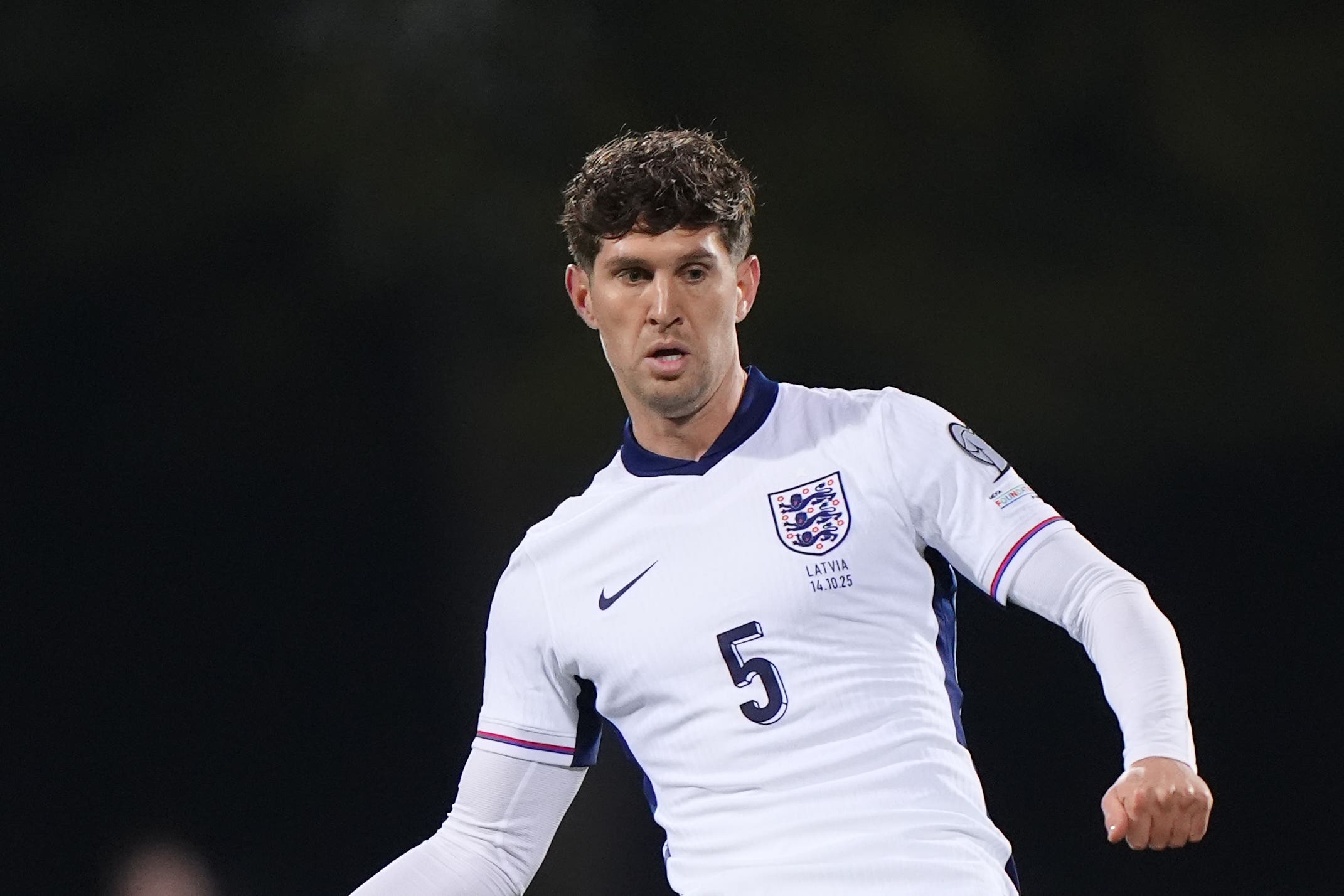 England’s John Stones in action during the FIFA World Cup European Qualifying match at Daugava Stadium, Riga (Bradley Collyer/PA)