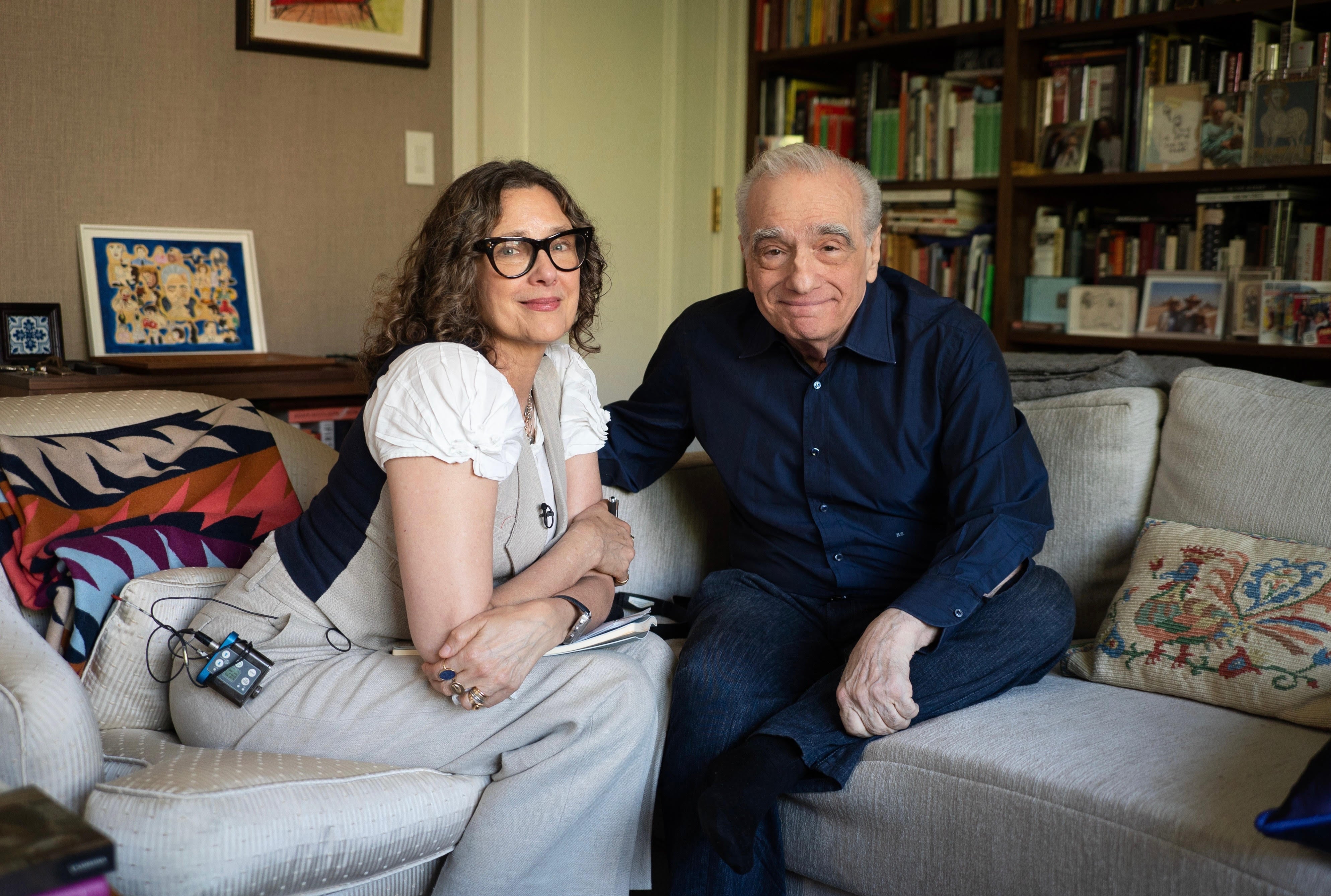 Filmmaker Rebecca Miller and Martin Scorsese