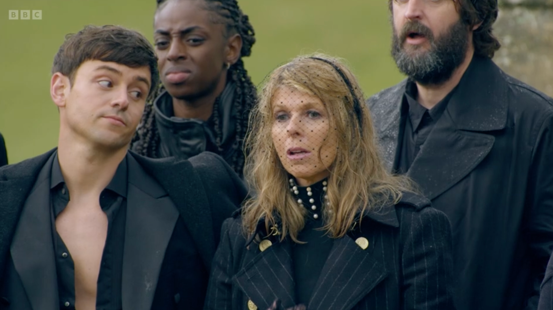 Tom Daley gives Kate Garraway the side eye