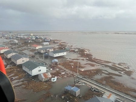 In Kipnuk, every house was damaged or destroyed by flooding