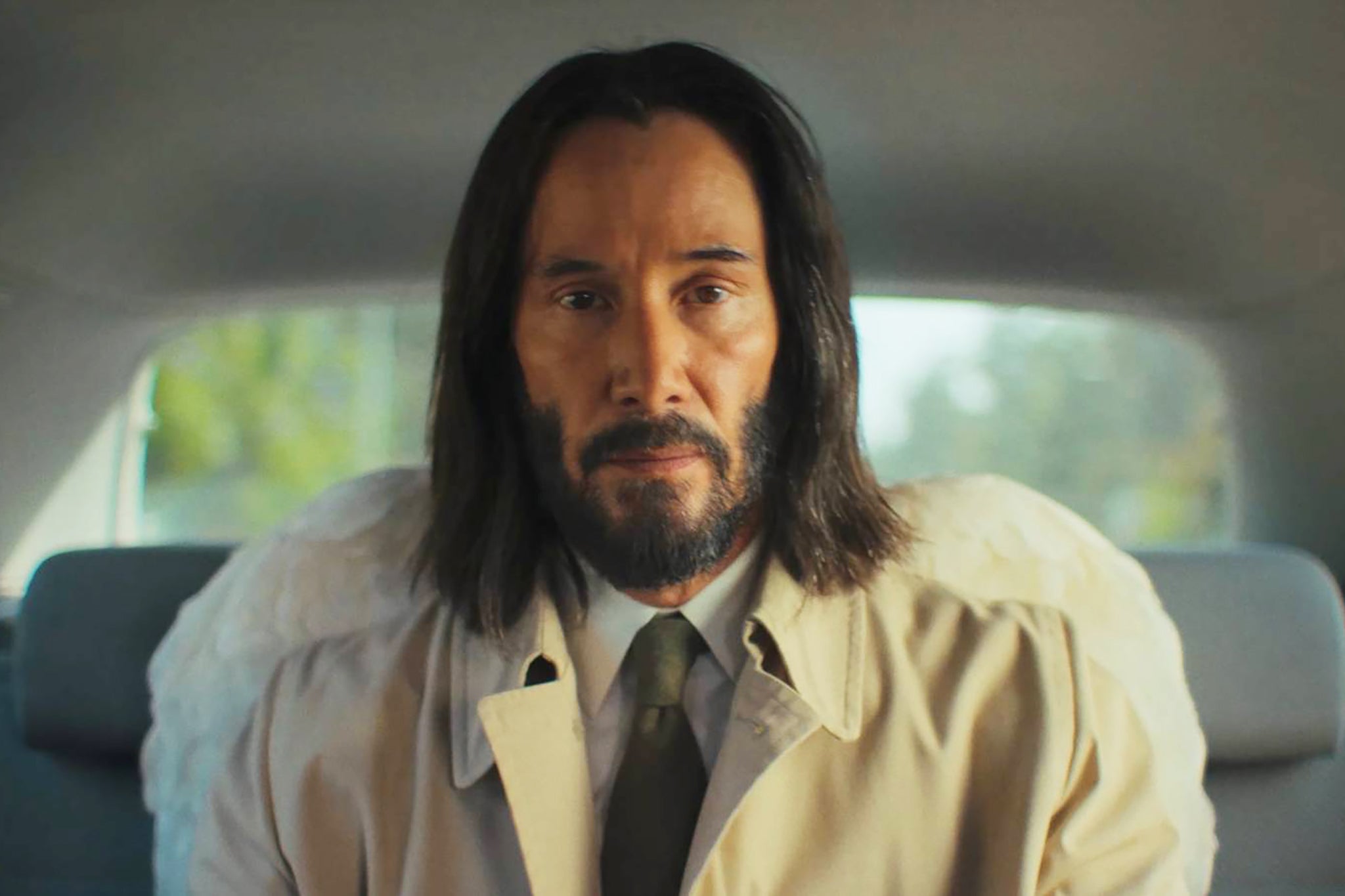 Keanu Reeves as the angel Gabriel in ‘Good Fortune’