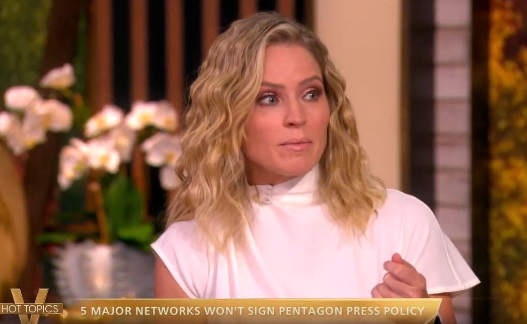 Co-host Sara Haines commended Fox News for joining other broadcast networks in rejecting the new Pentagon rules, saying ‘freedom of the press is an American issue.’