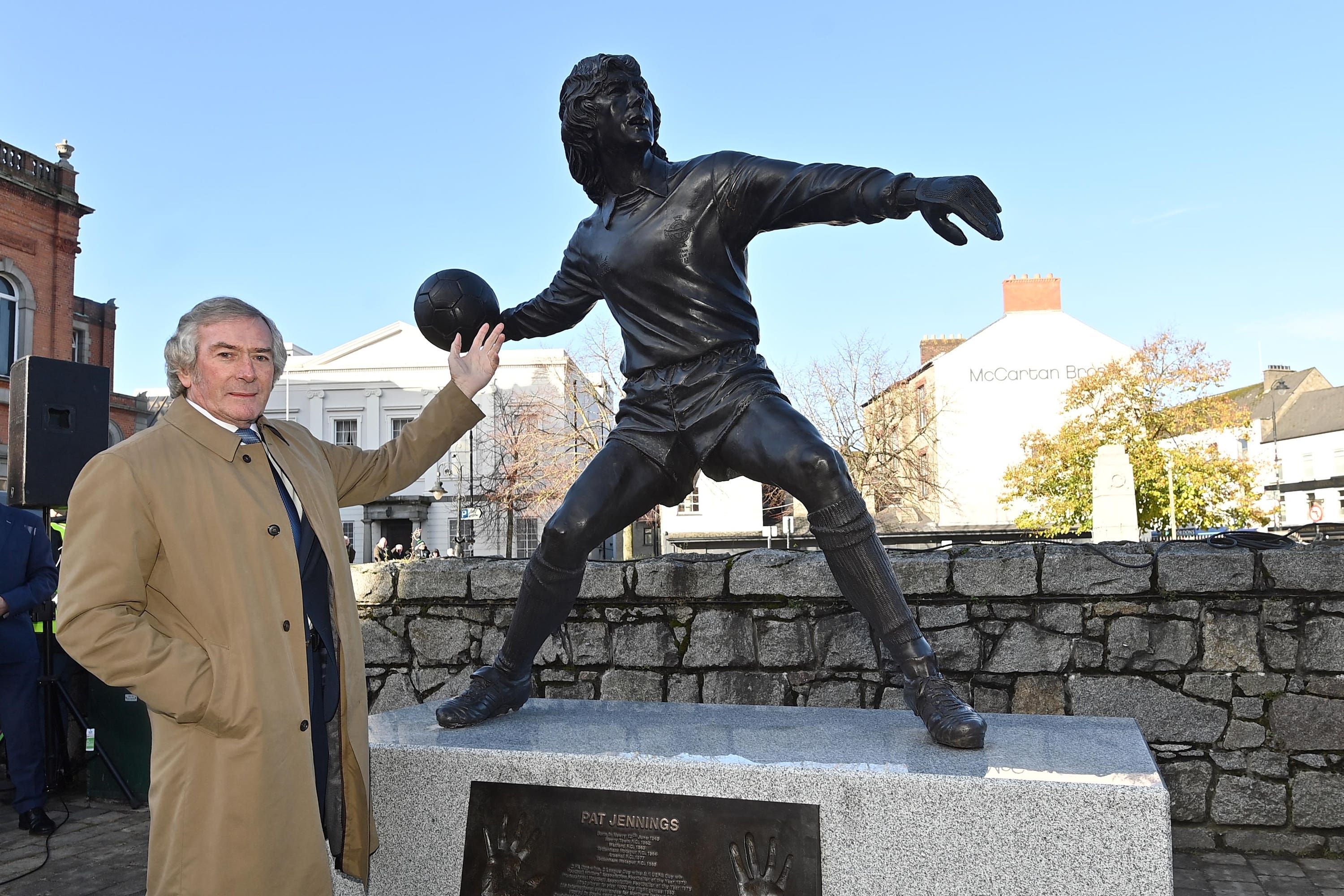 Former Tottenham and Northern Ireland goalkeeper Pat Jennings