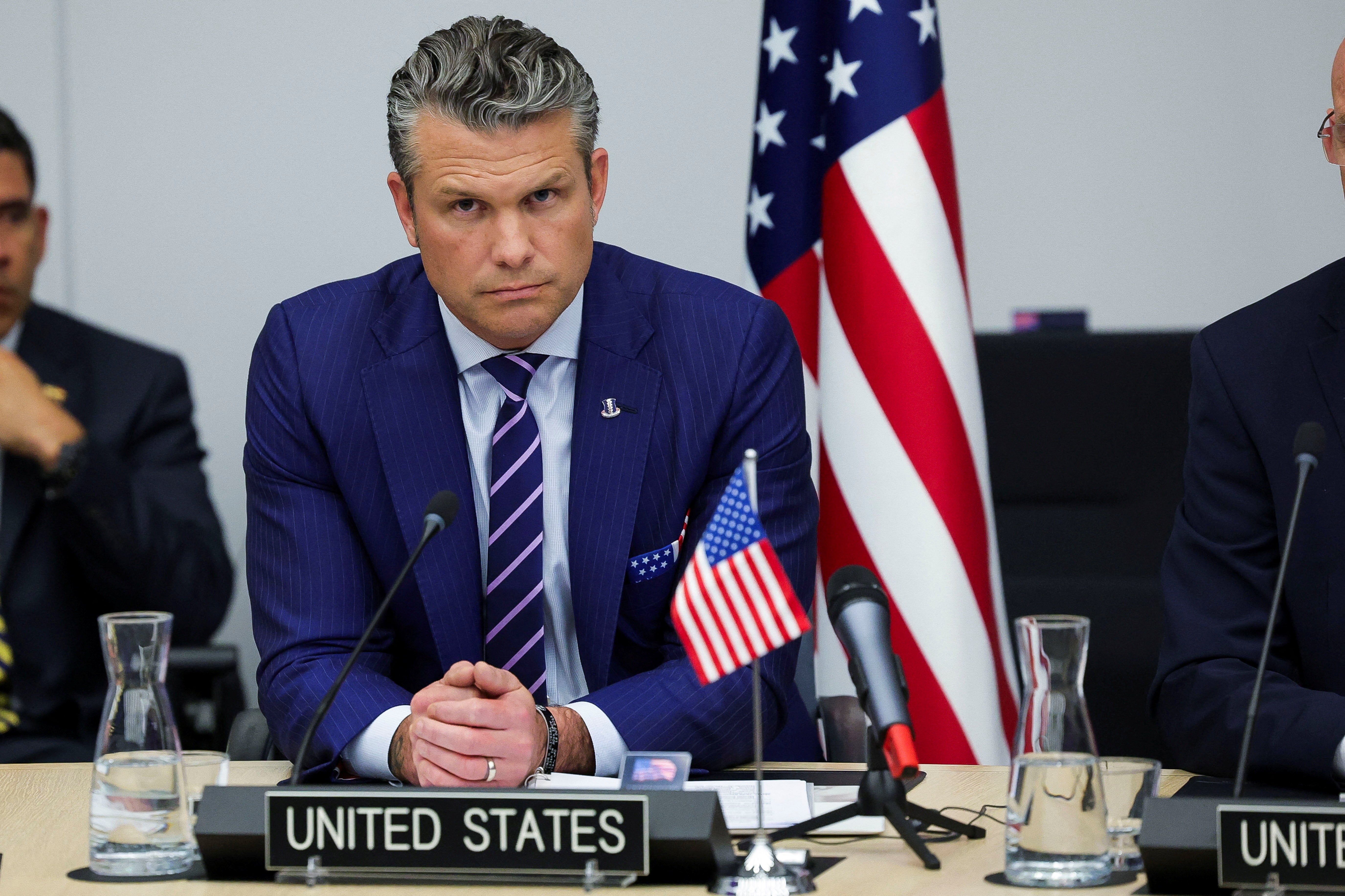Hegseth’s plane landed at Royal Air Force Mildenhall in England