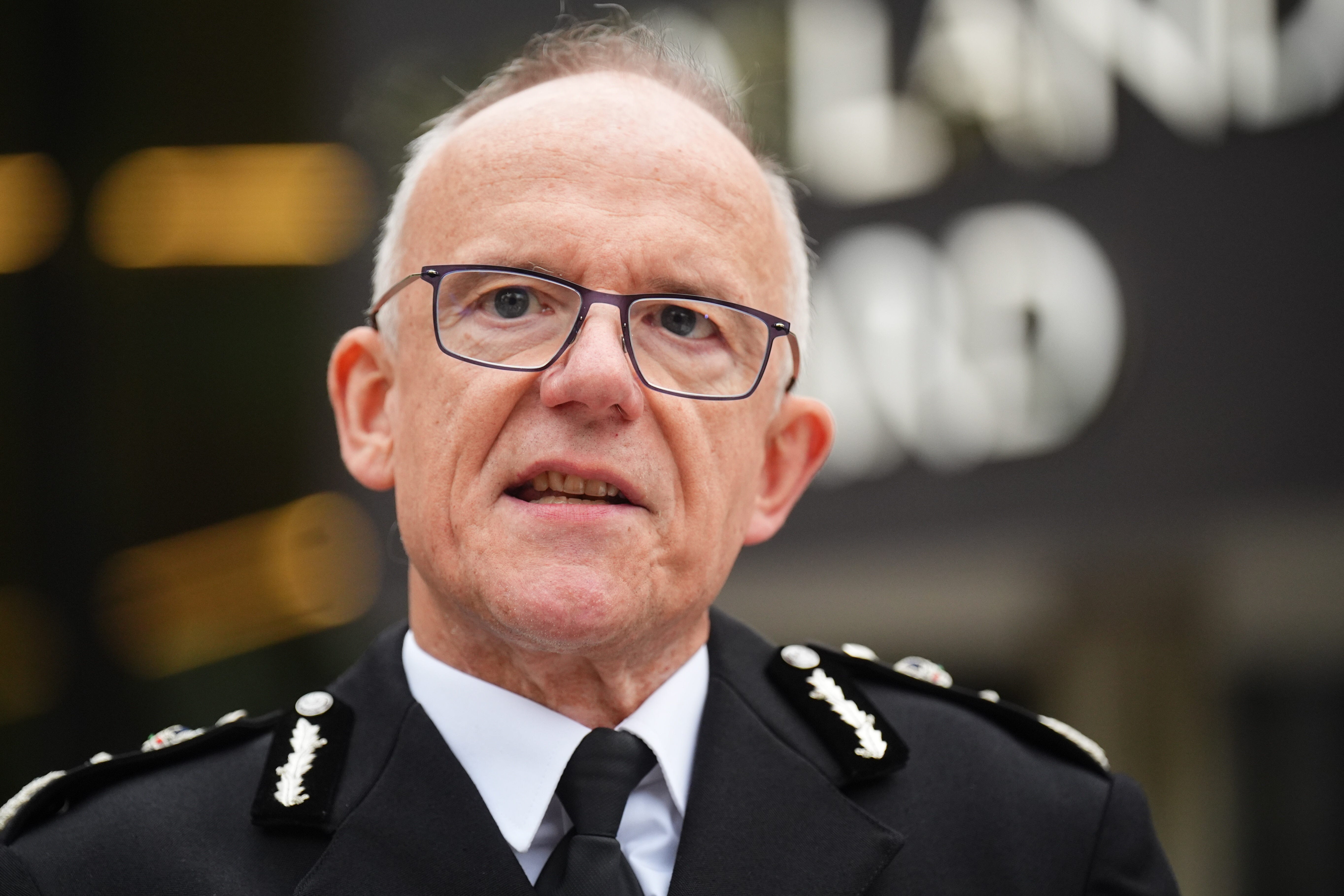 Metropolitan Police Commissioner Sir Mark Rowley