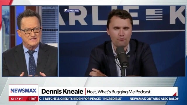 Newsmax guest Dennis Kneale, who has styled himself as a free speech champion, said that he does not want visa holders who mocked Charlie Kirk's death to ‘have free speech’