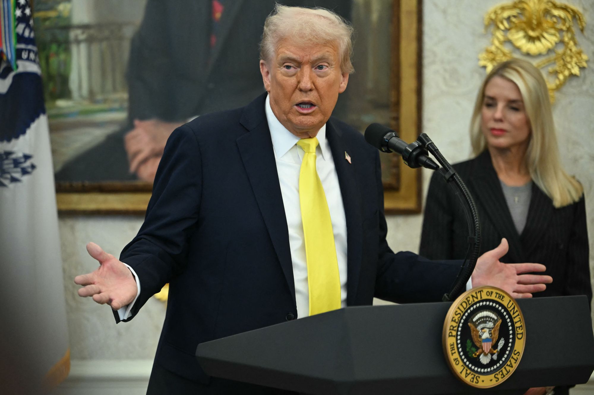 President Donald Trump claimed on Wednesday that tariffs have ended some of the wars he claims credit for stopping.