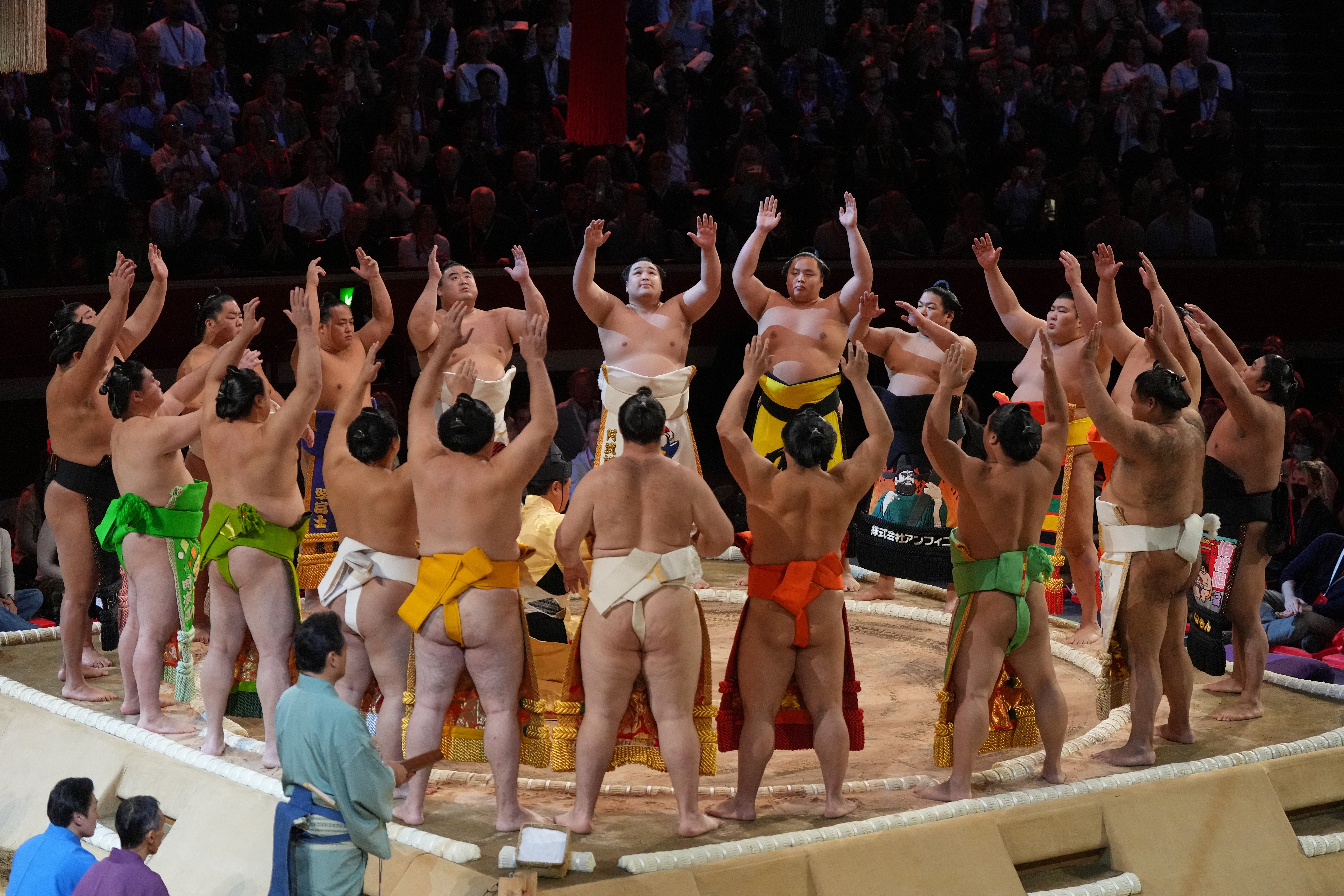 APTOPIX Britain Grand Sumo