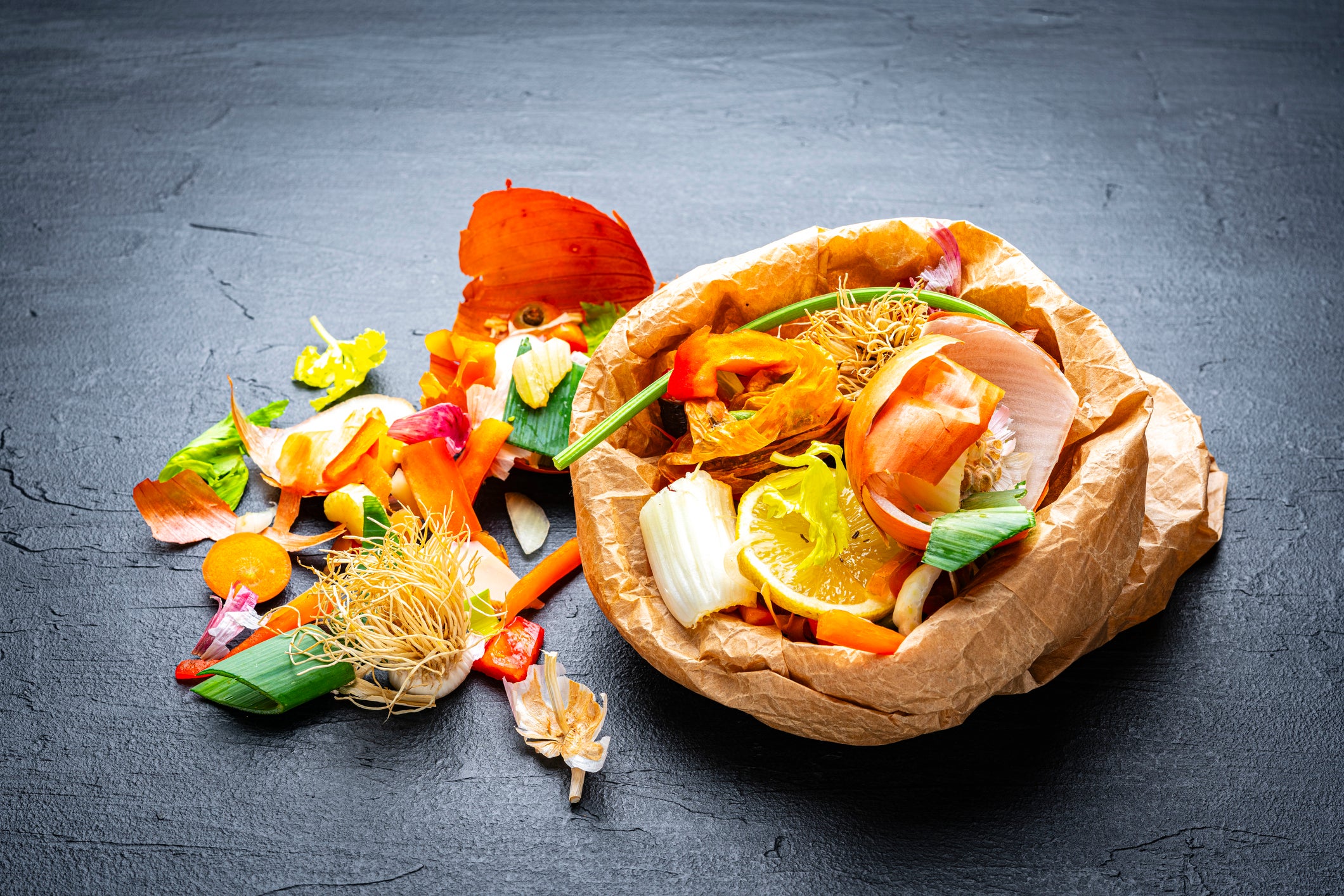 Leftover vegetable peel can make a delicious stock