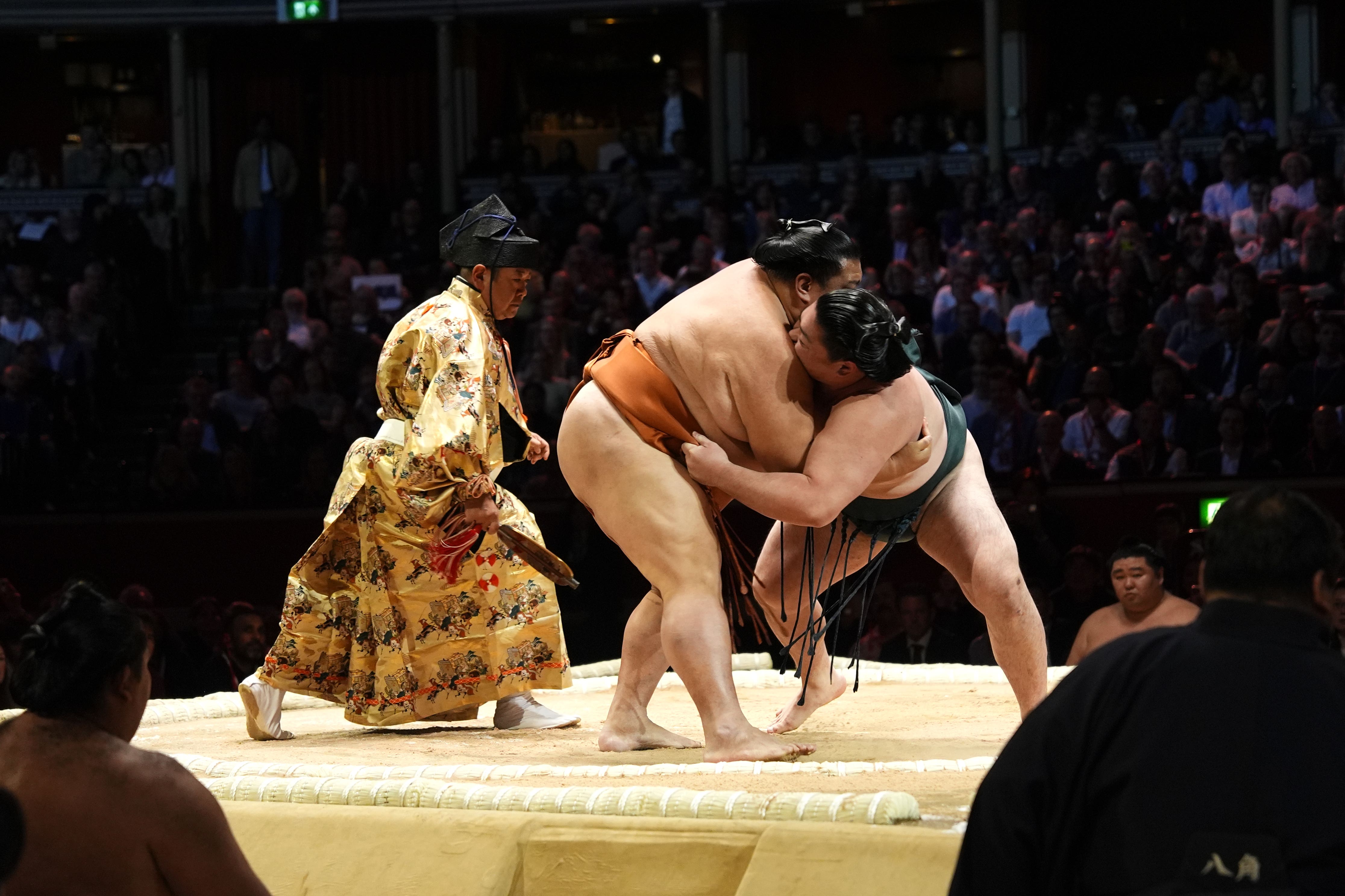 Sumo returned to Royal Albert Hall after a 34-year absence (Jordan Pettit/PA)