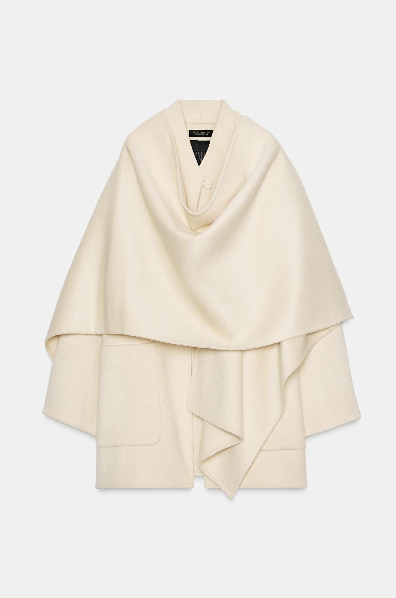 Zara Wool Blend Cape Coat ZW Collection, £129