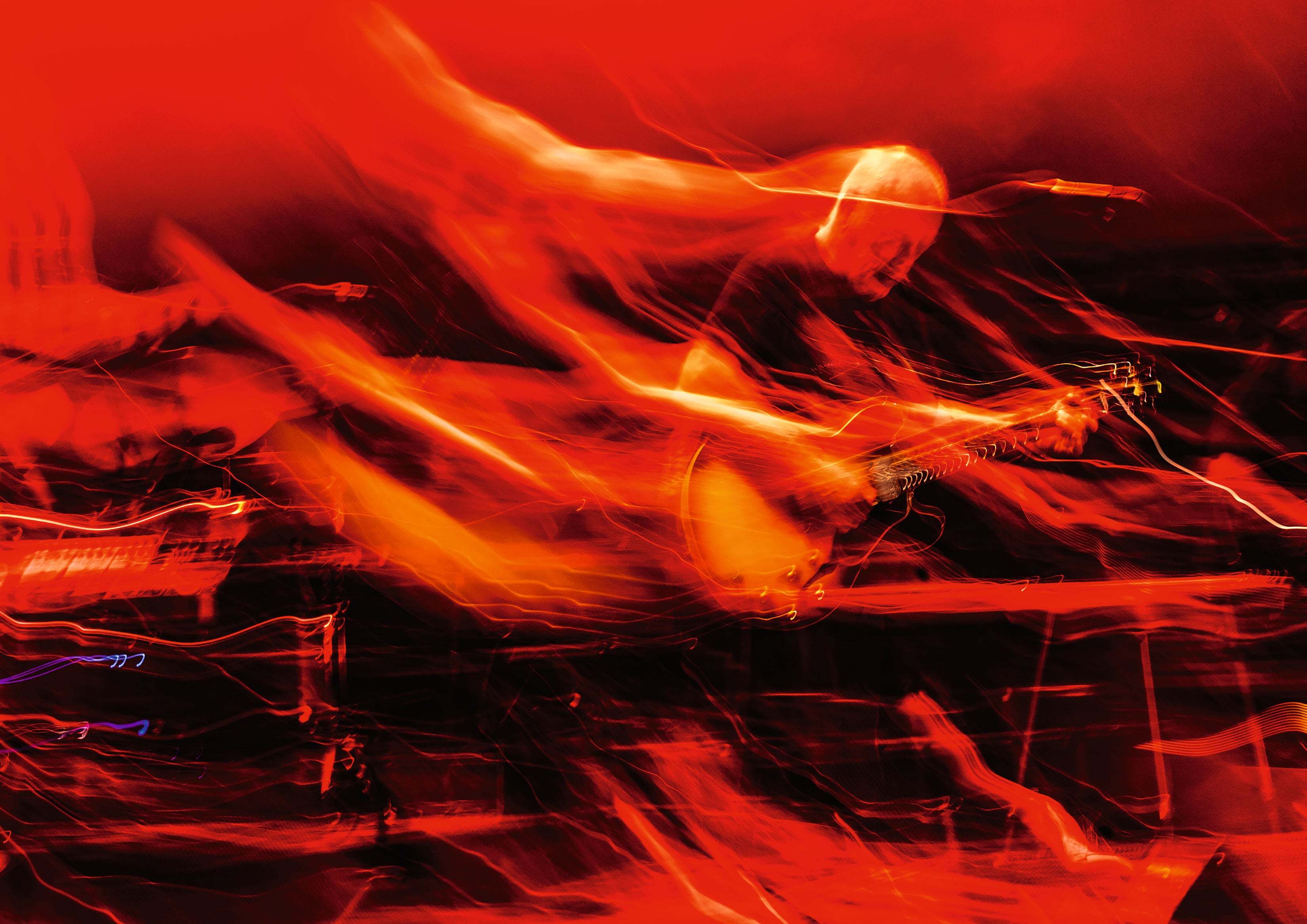 Gilmour performing at the Circus Maximus in Rome