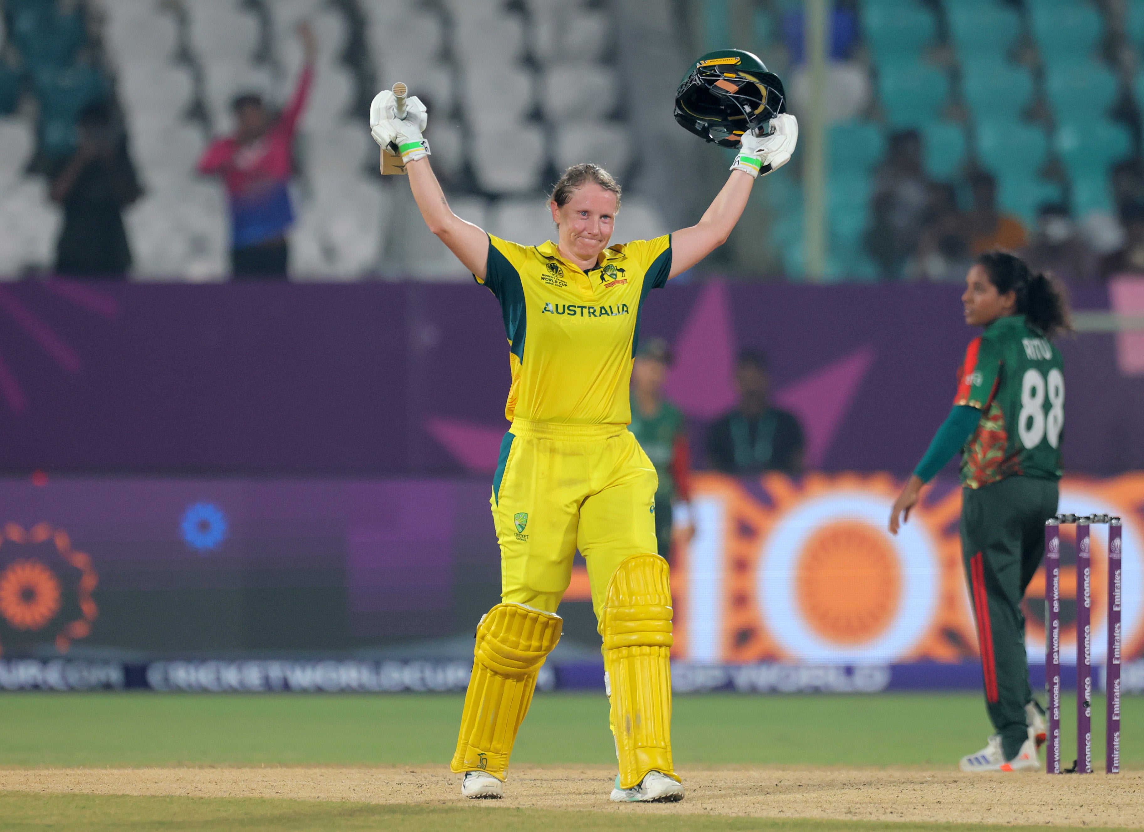 Australia ease into World Cup semi-finals as Alyssa Healy slams back-to-back tons