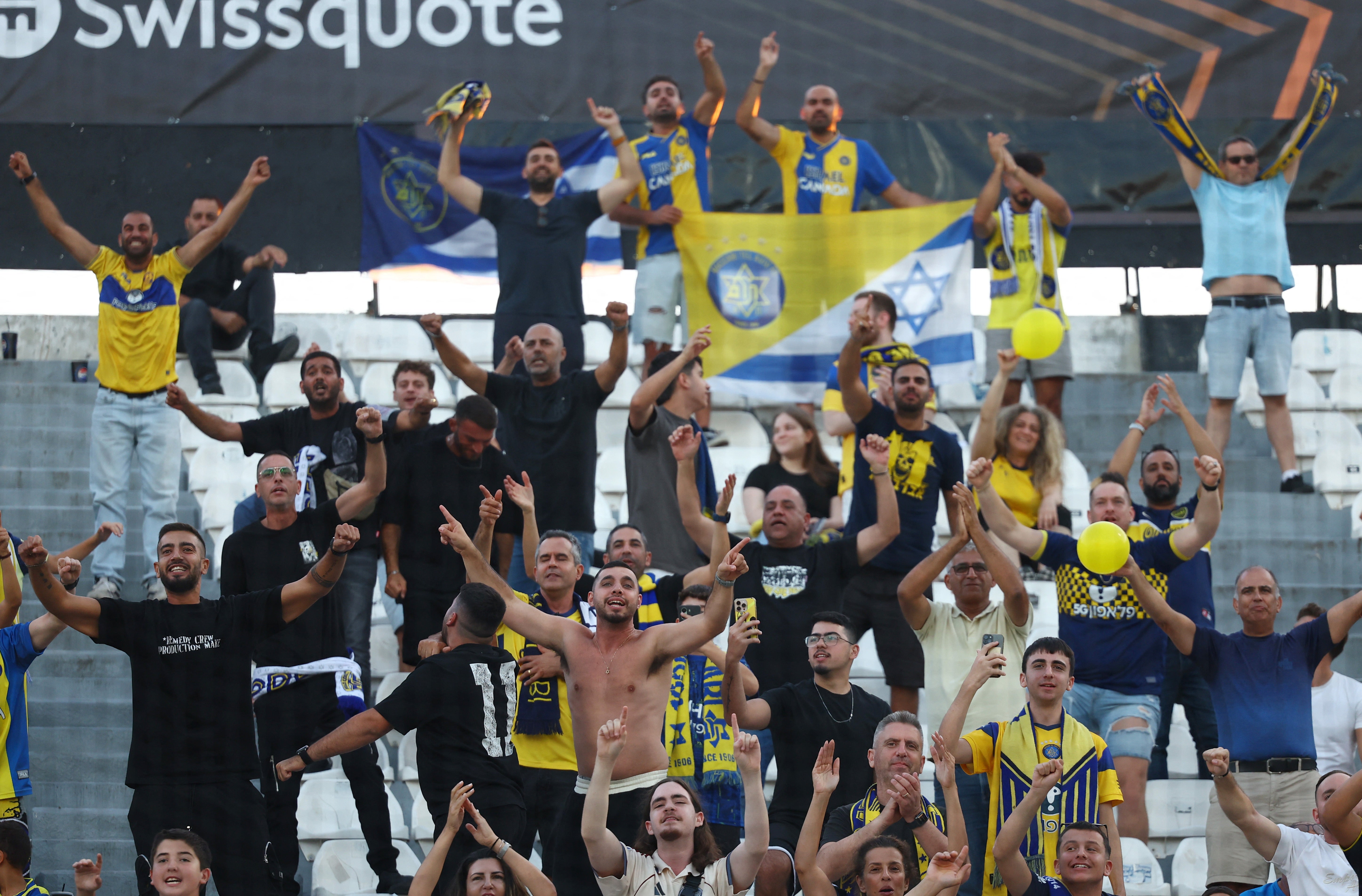 Fanoušci Maccabi Tel Aviv se v září zúčastnili utkání Evropské ligy proti PAOK v Řecku