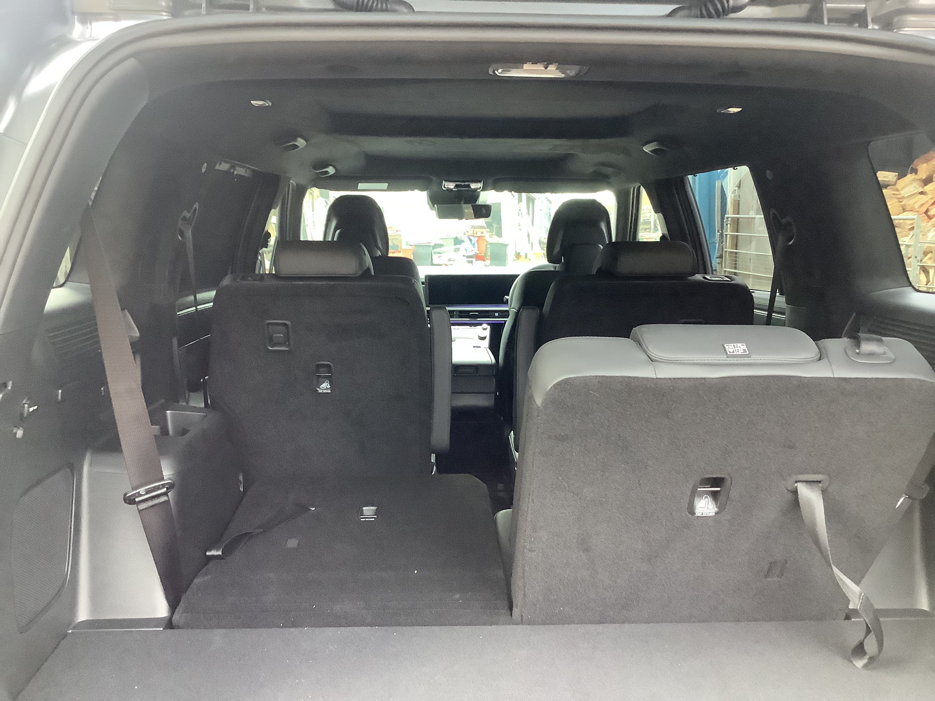 The seats are easily lowered from controls just inside the boot