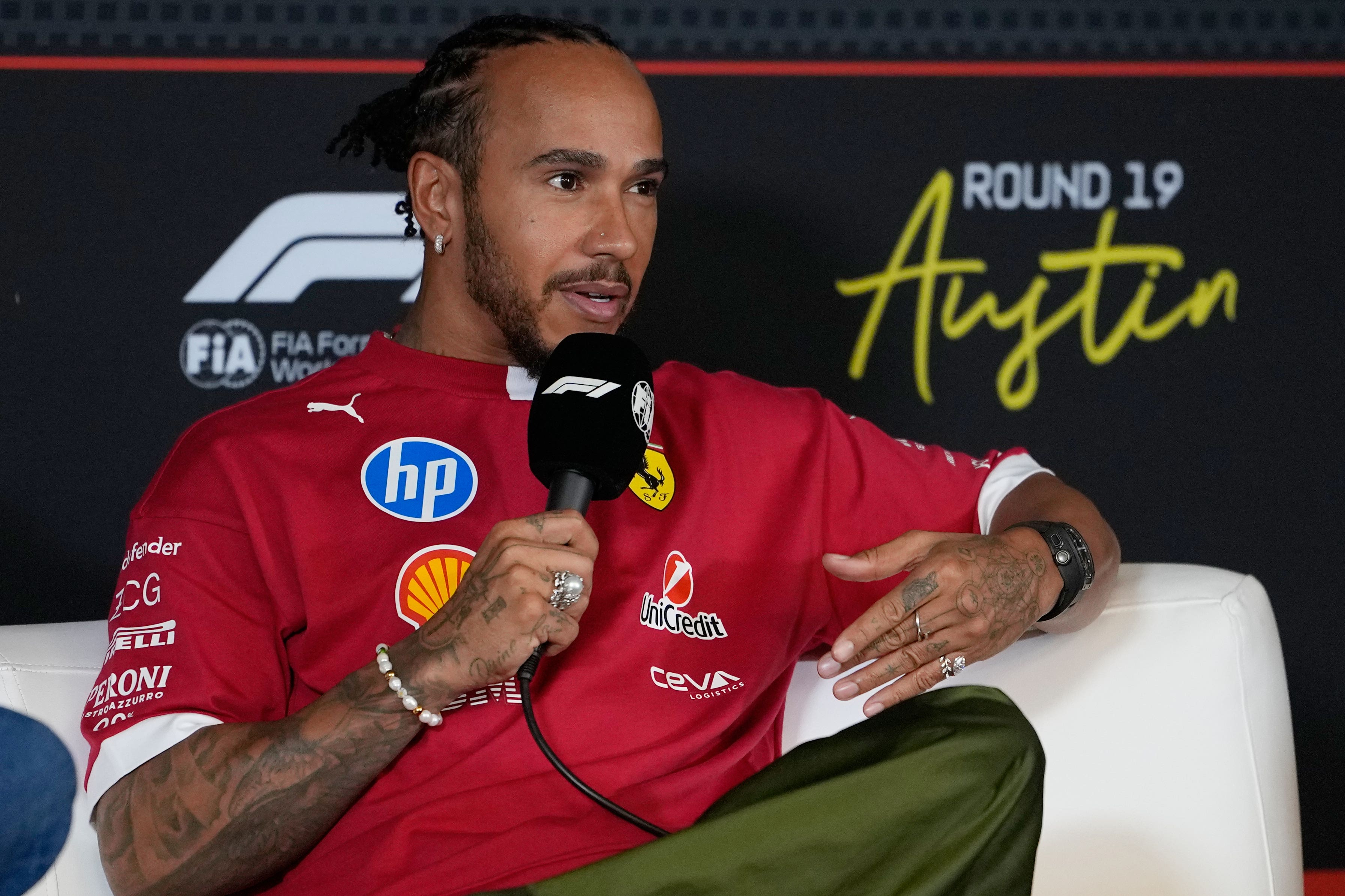 Lewis Hamilton endured a ‘disastrous’ weekend in Brazil (AP Photo/John Locher)