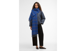 Barbour x Arket check wool scarf