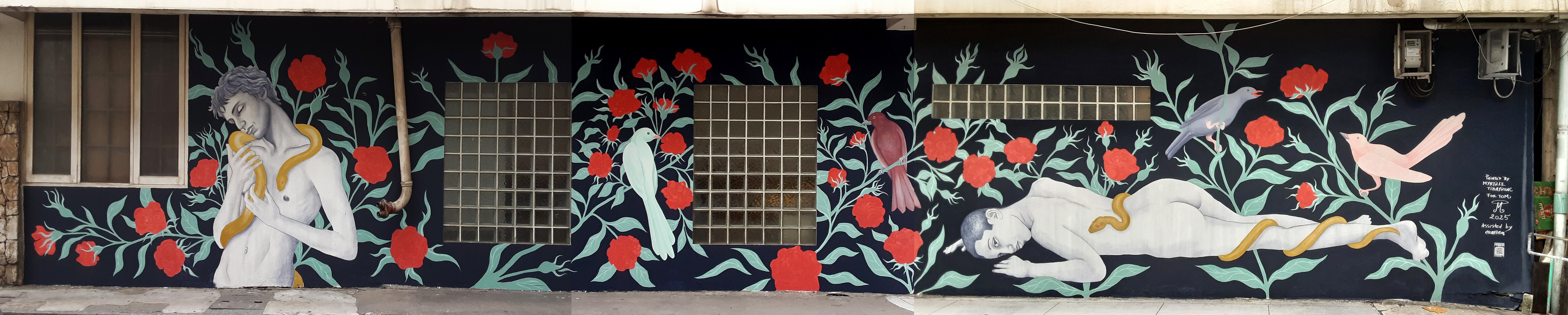 Myrtille Tibayrenc says she ensured ‘no genitals were depicted’ in her artwork