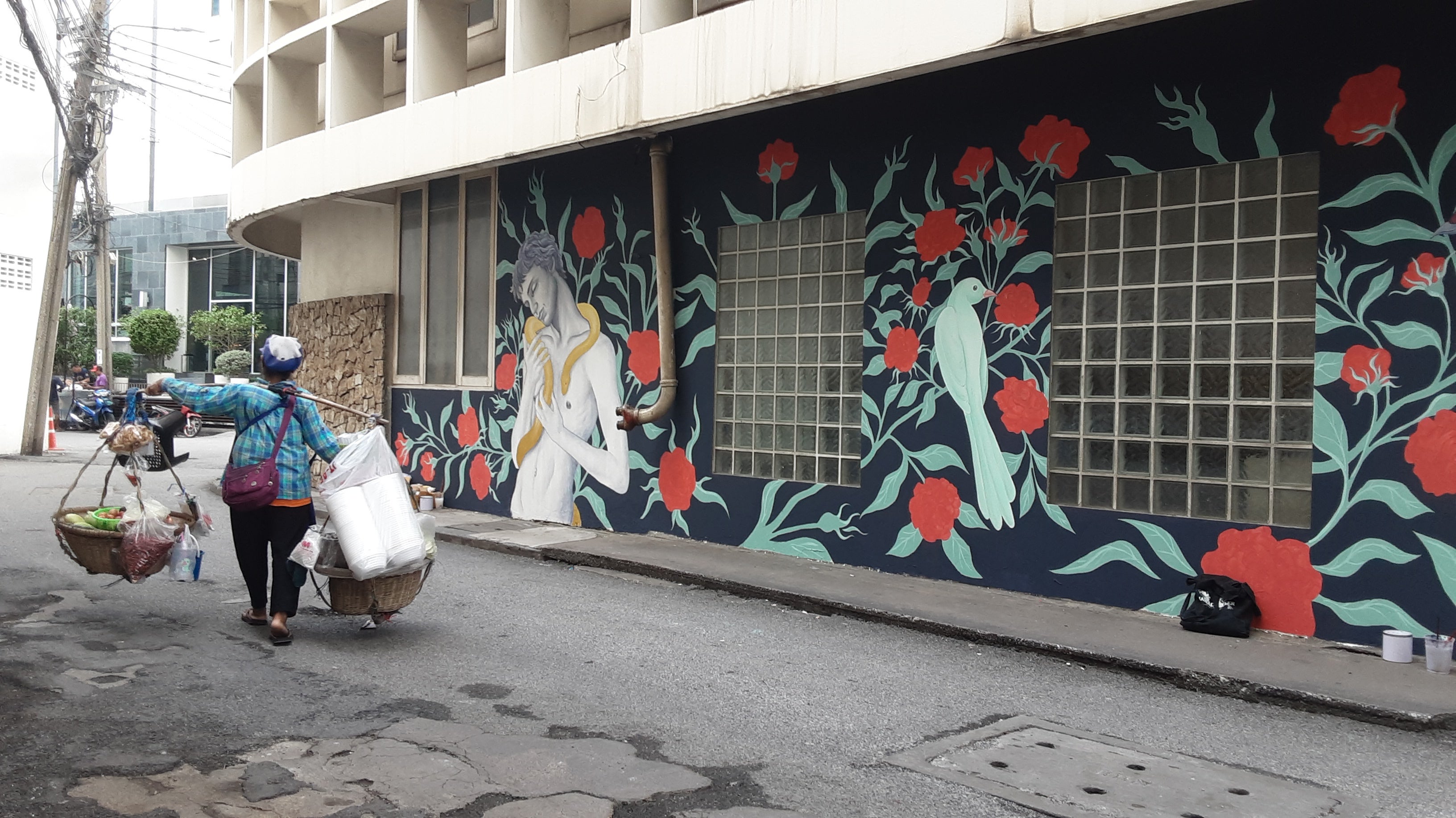 Myrtille Tibayrenc’s mural in Bangkok