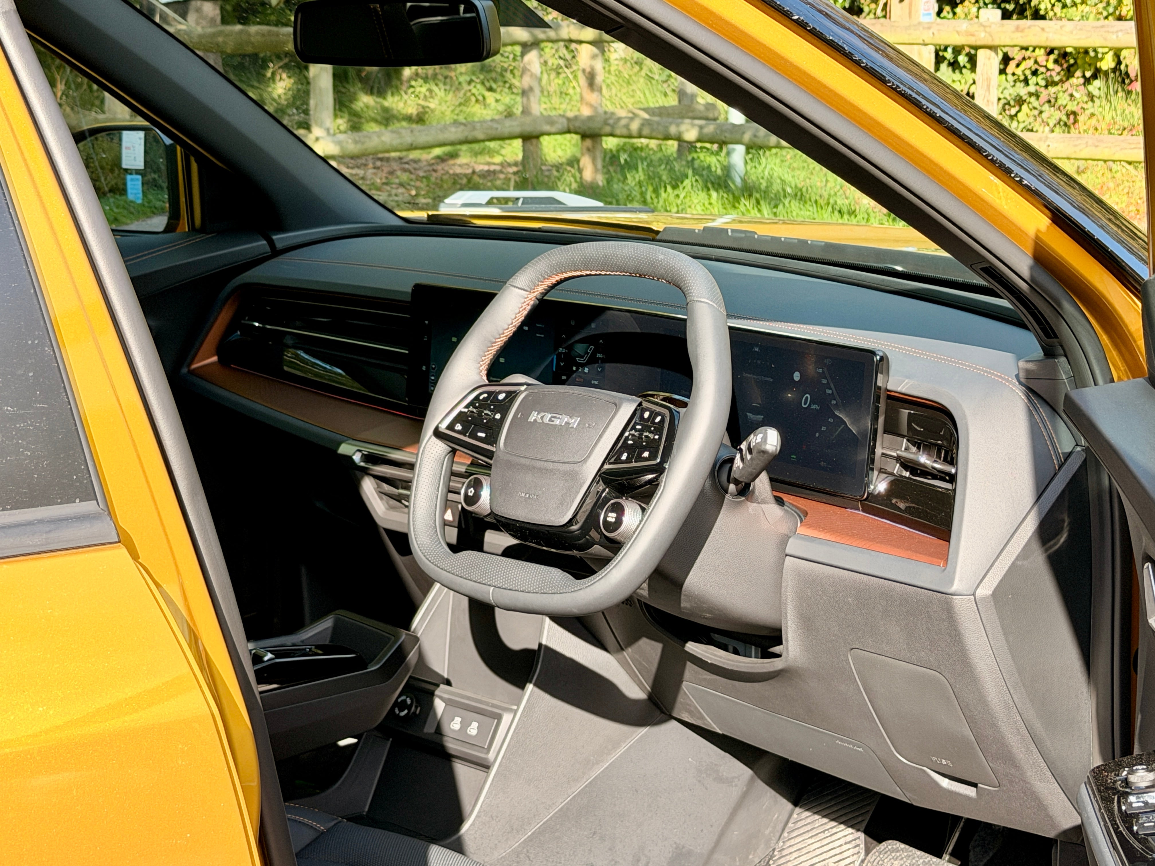 The tech on board the KGM Musso EV is very car like with a generous spec