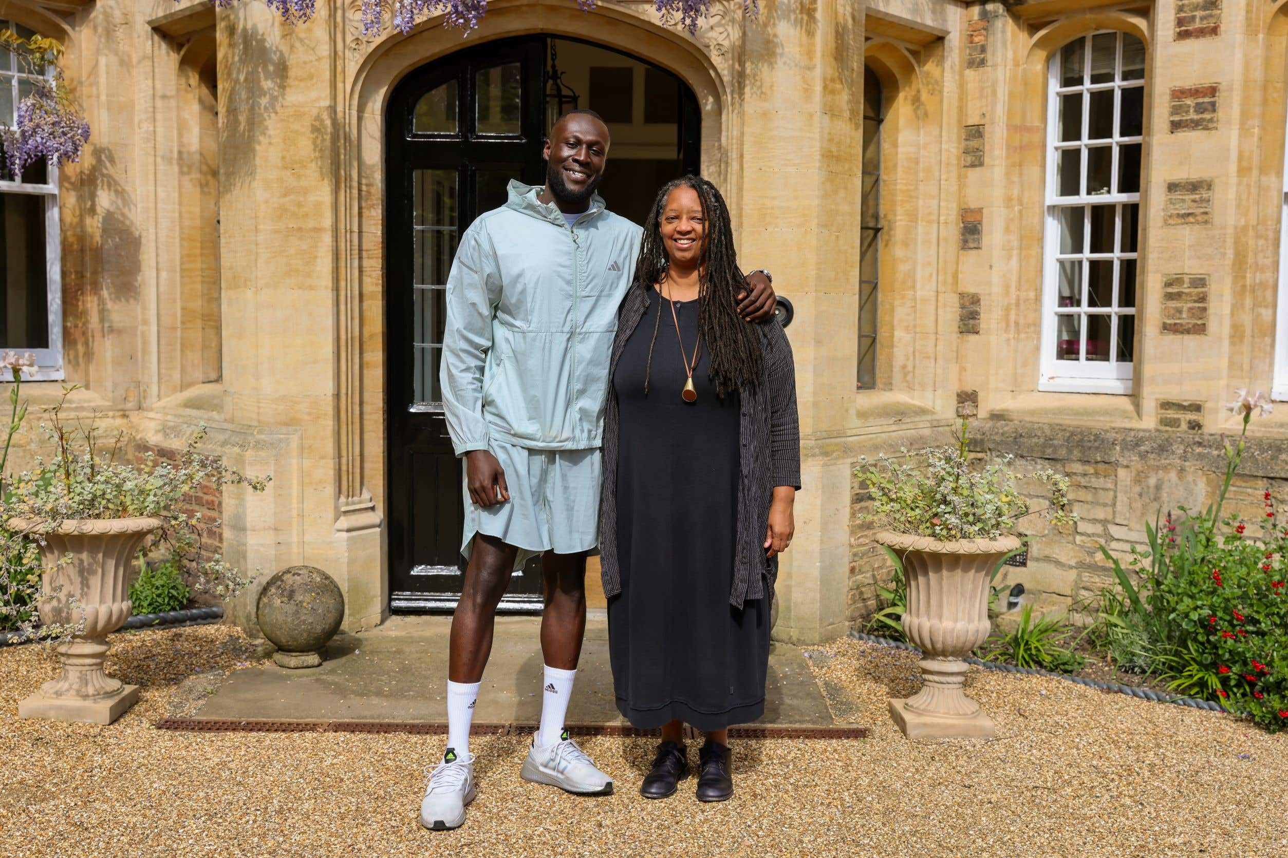Stormzy with Sonita Alleyne, master of Jesus College, Cambridge
