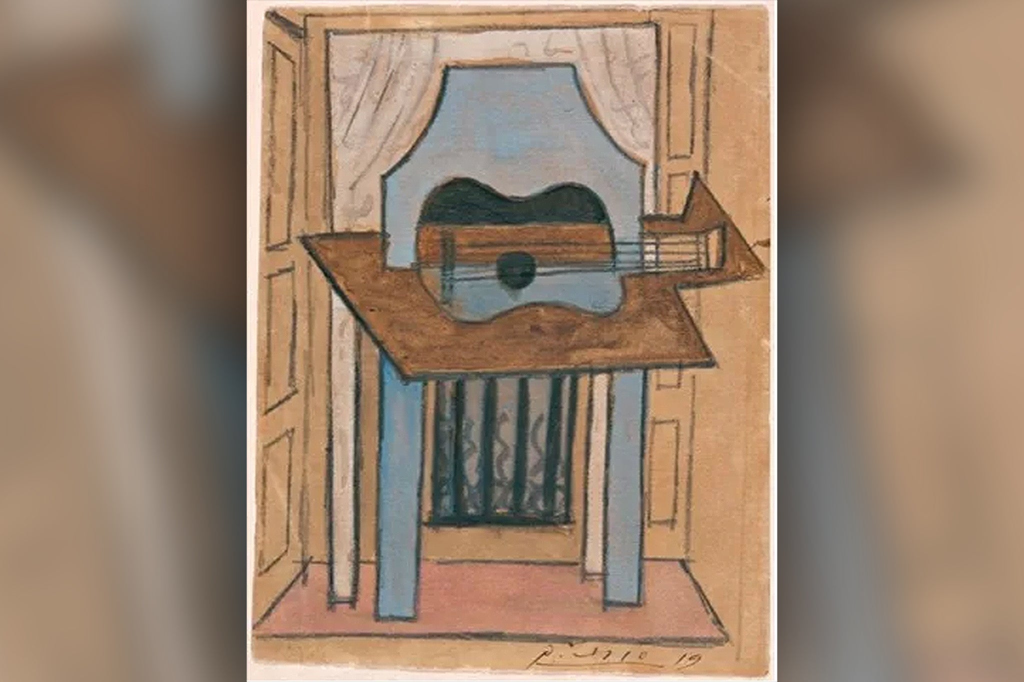 Picasso’s missing painting Still Life with Guitar, 1919