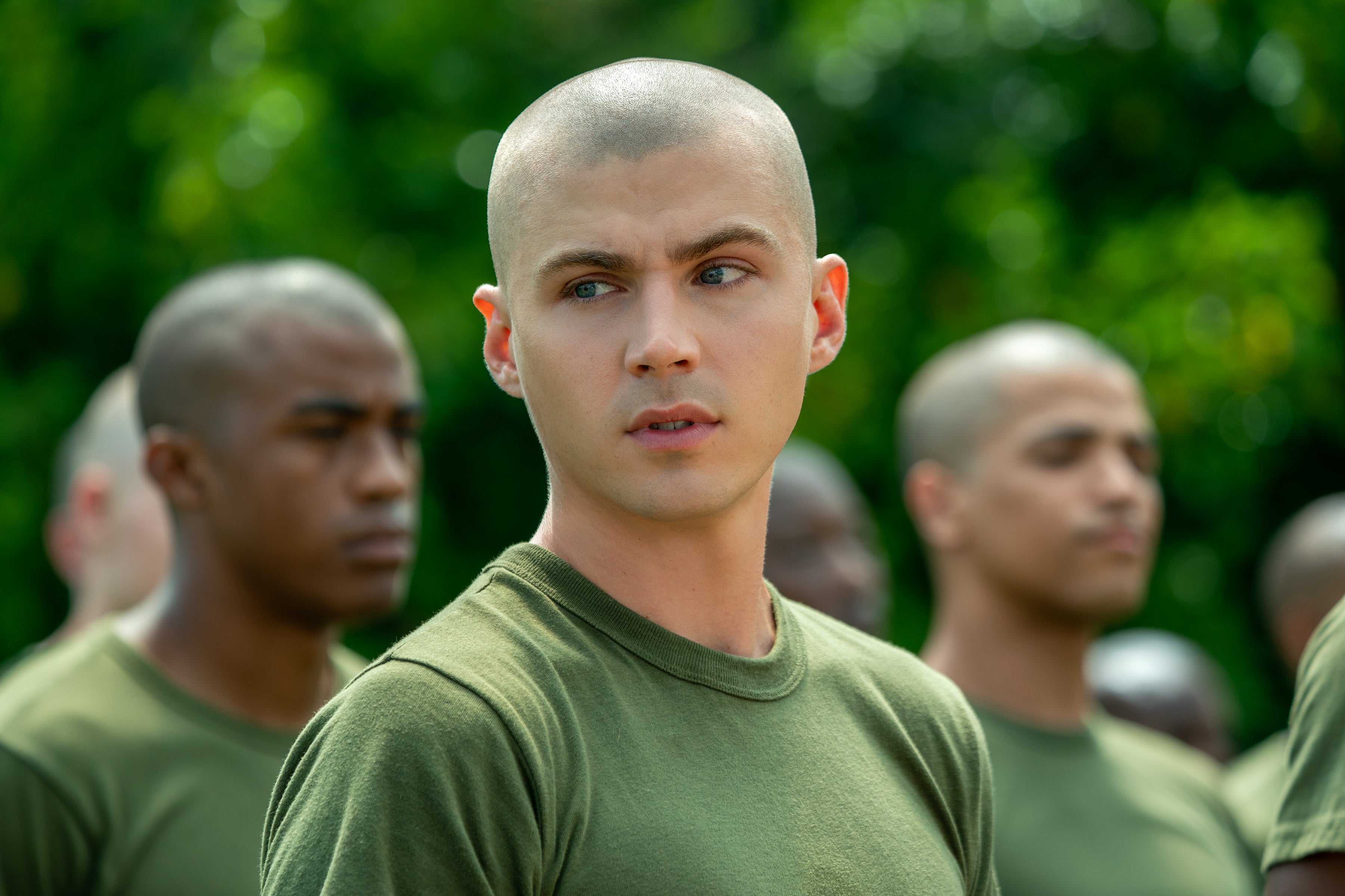 Miles Heizer leads 'Boots' as a fictionalized version of author and former Marine, Greg Cope White