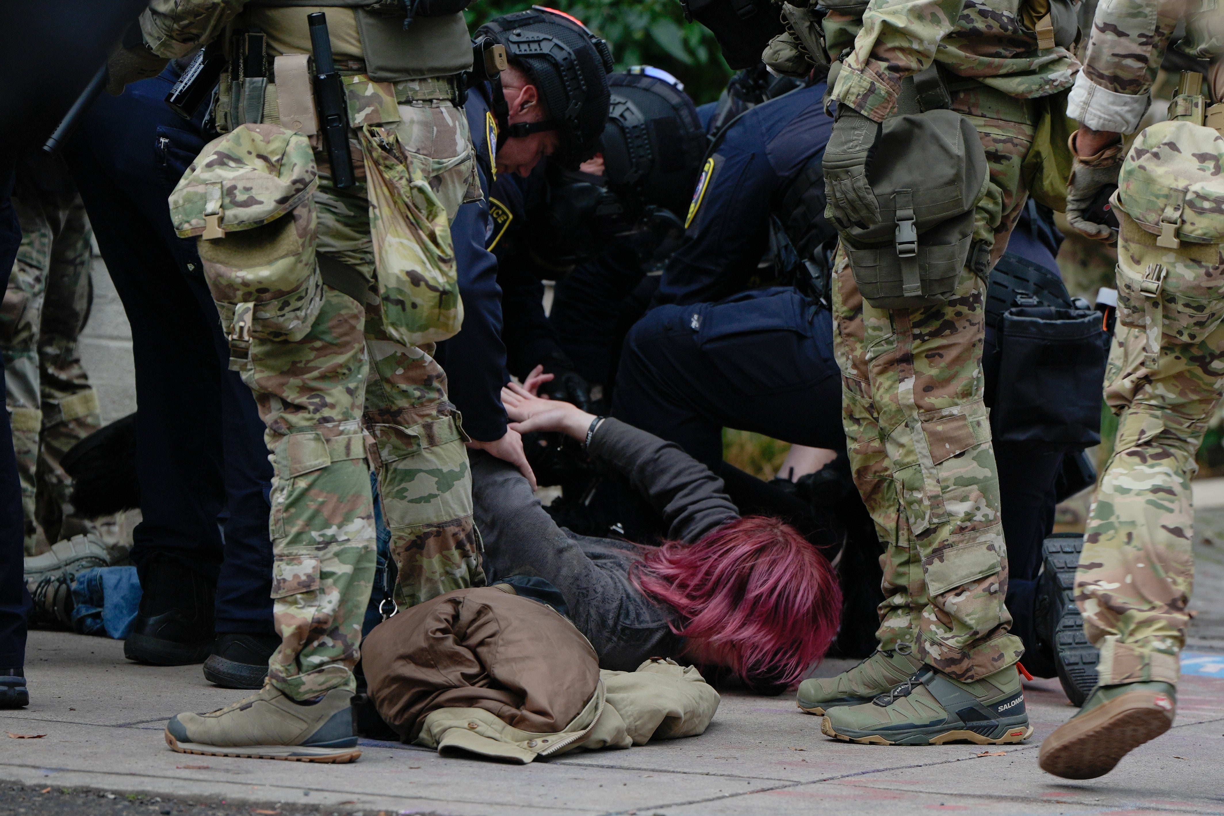 Protesters in Portland have clashed with federal law enforcement after members deployed tear gas against crowds to disperse them