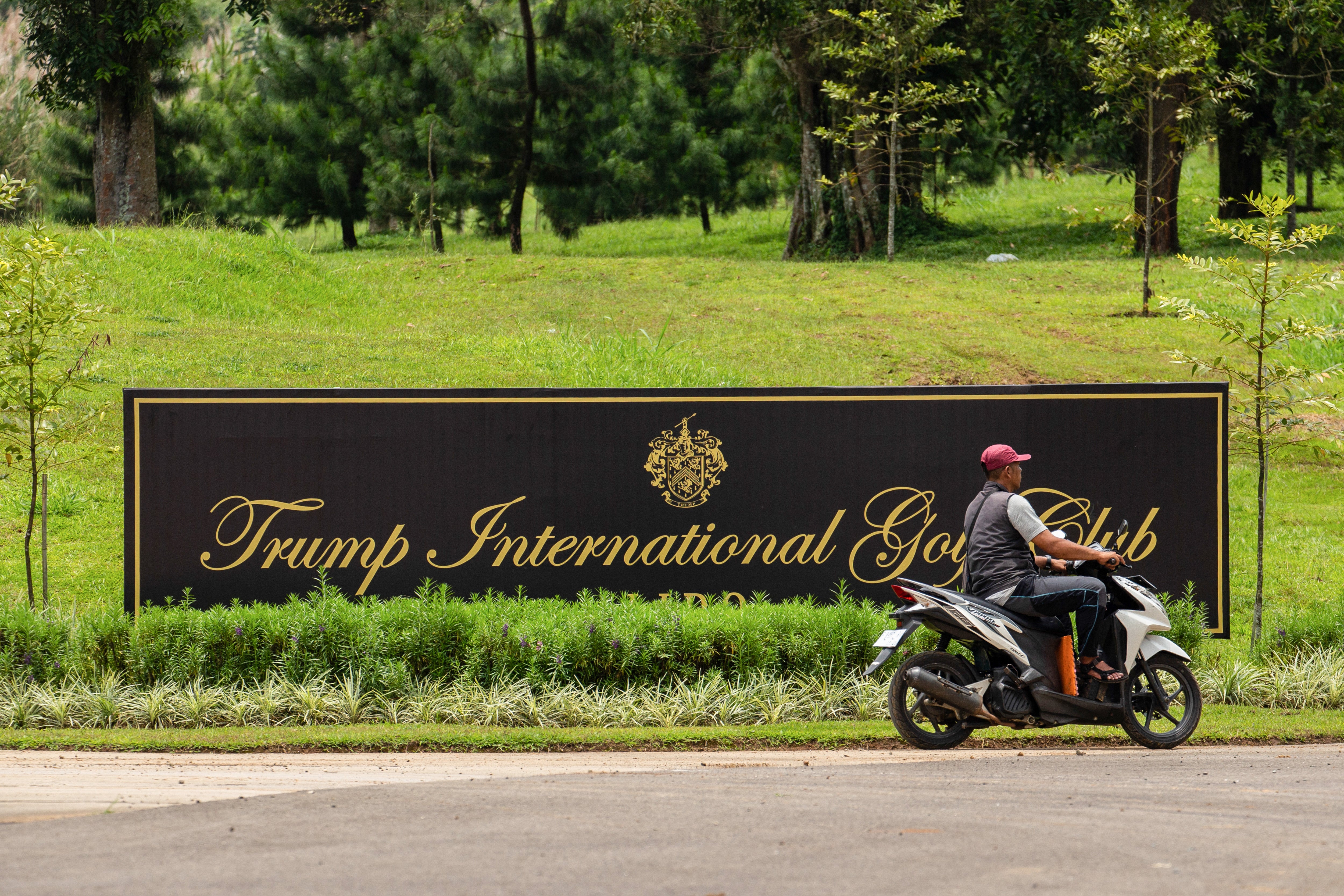 The Trump International Golf Club in Bogor, West Java, whose 18-hole course is spread across a 700-meter-high plateau