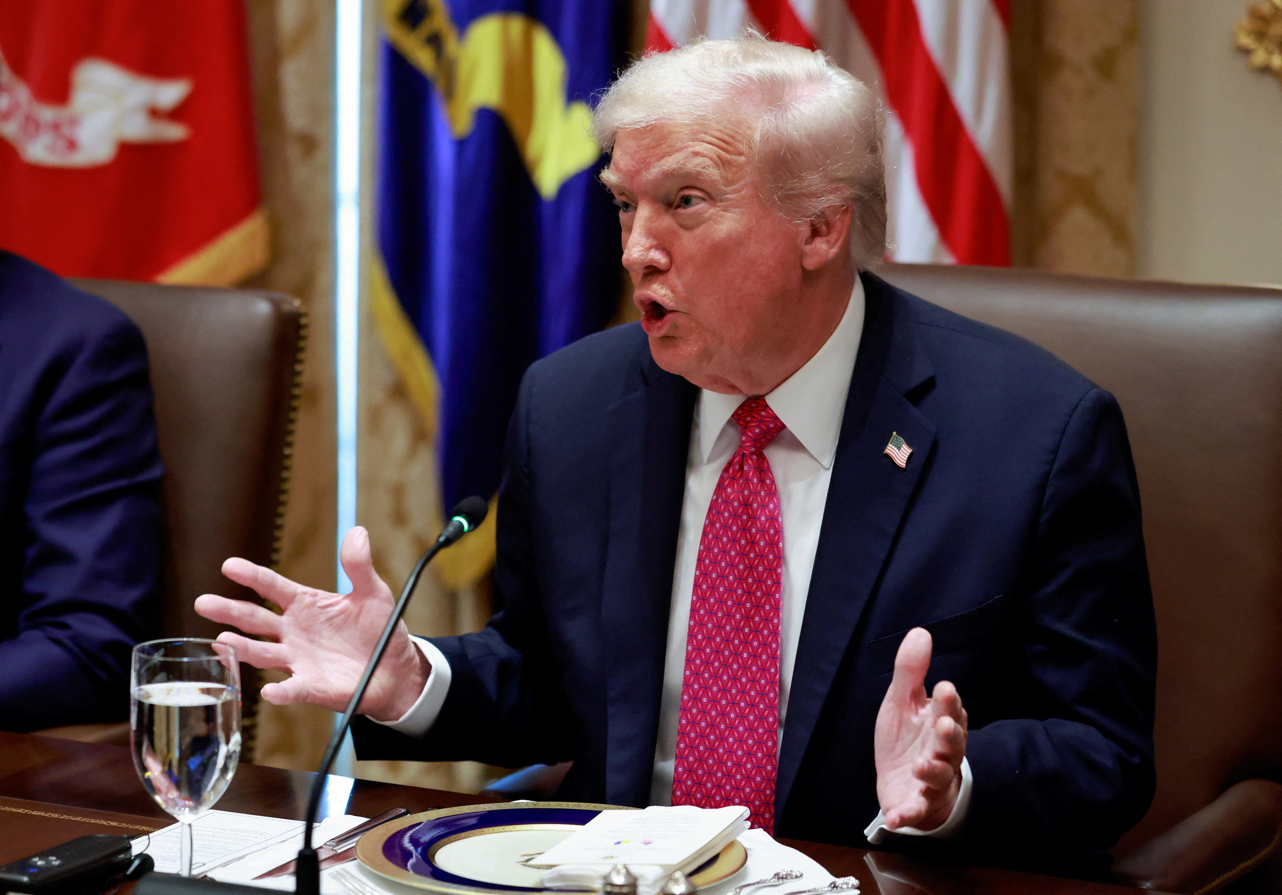 President Donald Trump falsely claimed the U.S. has ‘never had a president that solved one war’