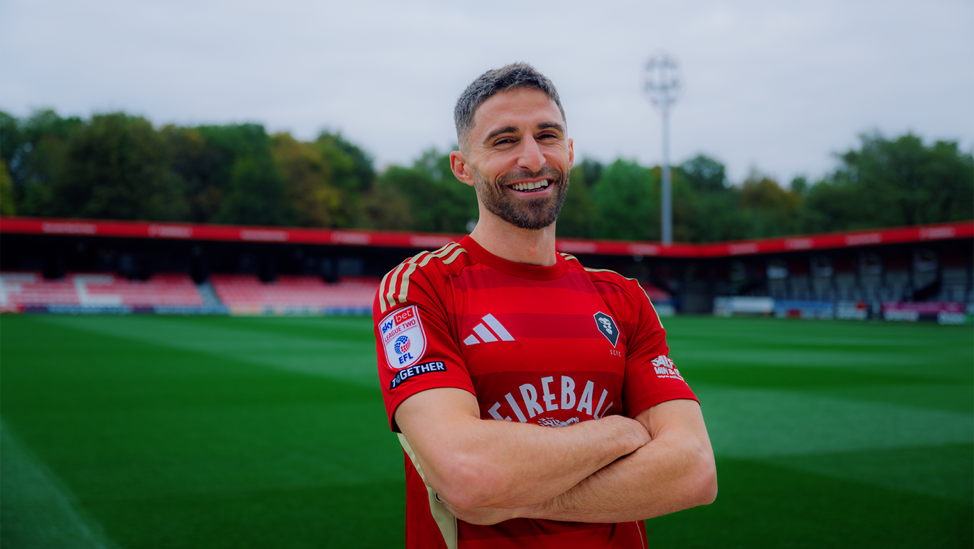 Fabio Borini is unveiled as a Salford City player