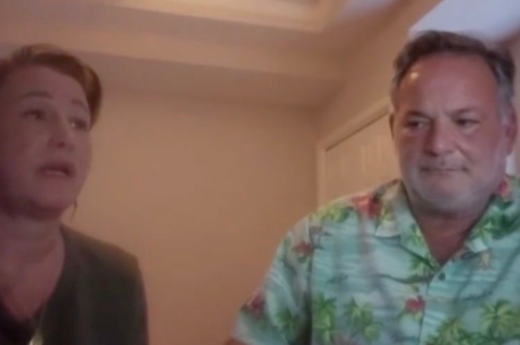 A heartbroken family has said they lost everything they own after a moving truck flipped over and strangers rummaged through the debris