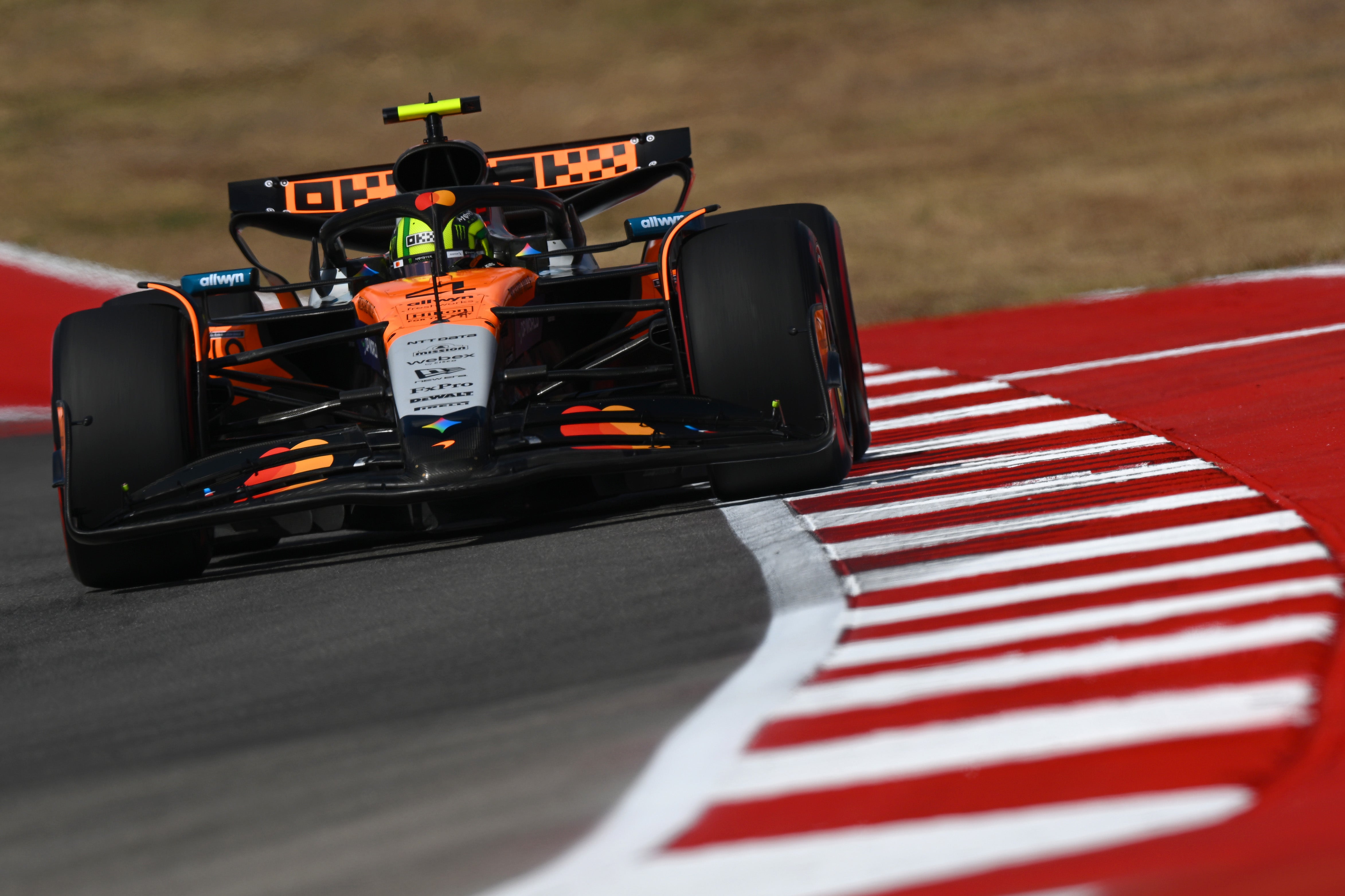 Lando Norris could only manage P2