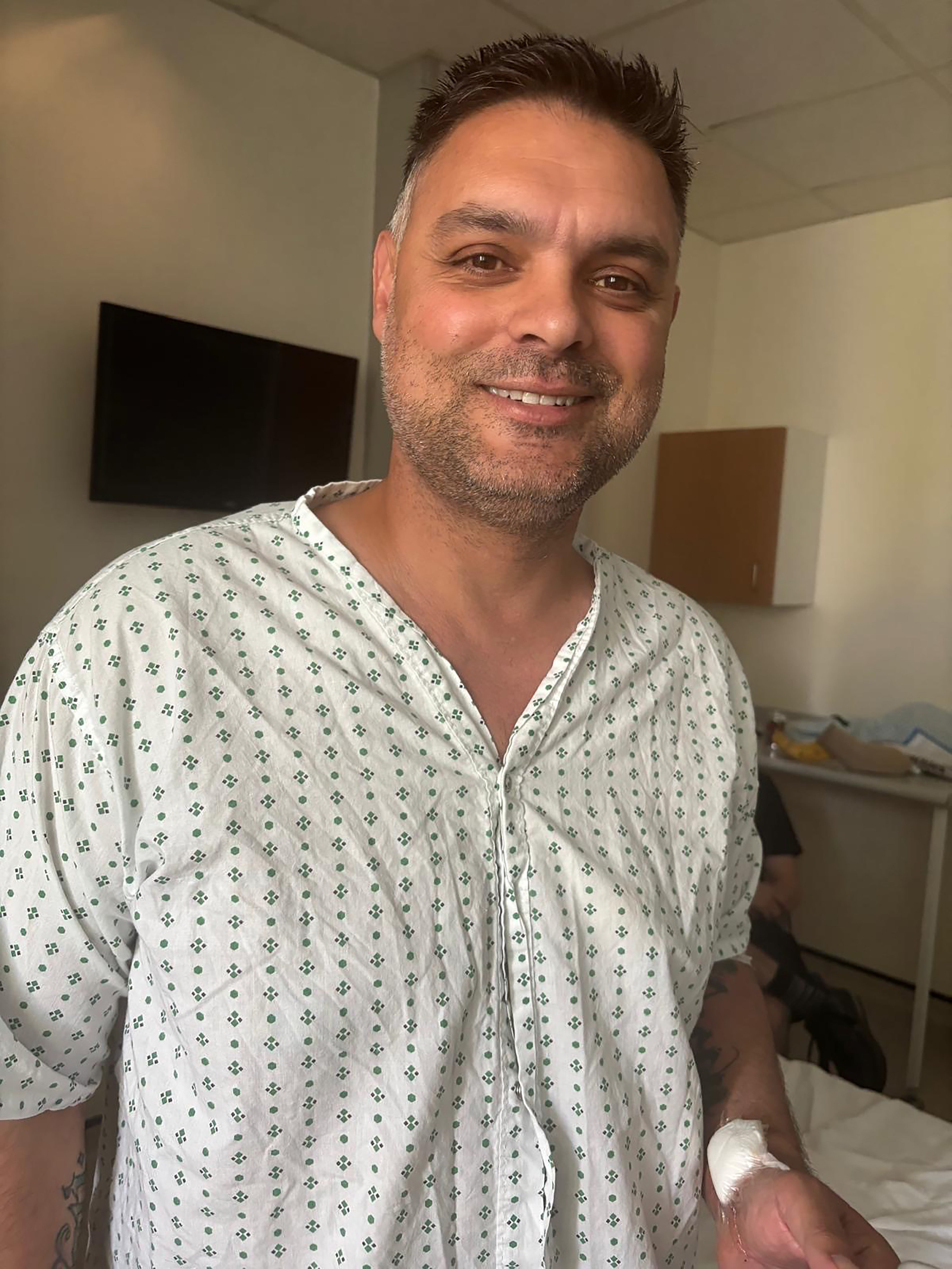 Andrew (pictured) credits Andy for 'saving his life'